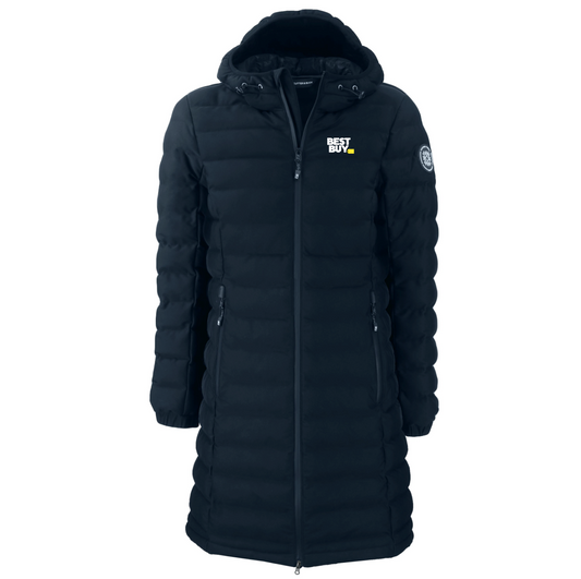 Doudoune longue isolée Cutter & Buck Mission Ridge Repreve Eco pour femme