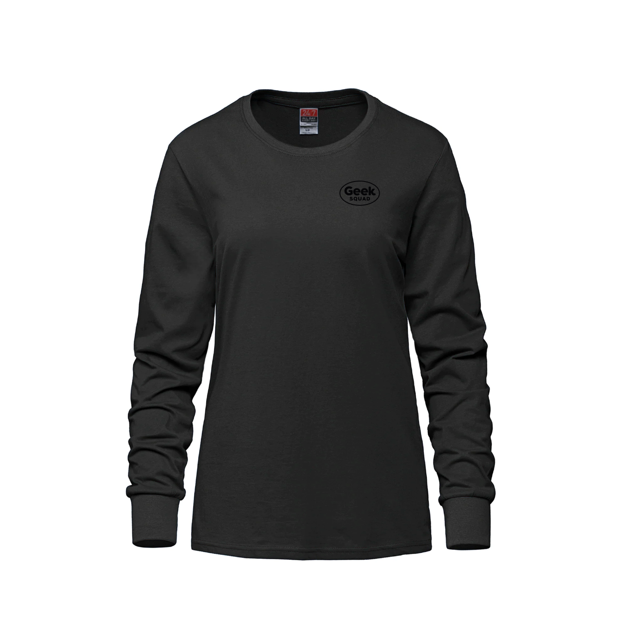 Breeze - T-shirt à manches longues et col rond en coton peigné filé à l'anneau pour femmes