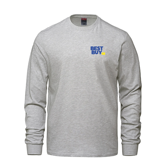 Breeze - T-shirt à manches longues et col rond pour adulte en coton peigné filé à l'anneau