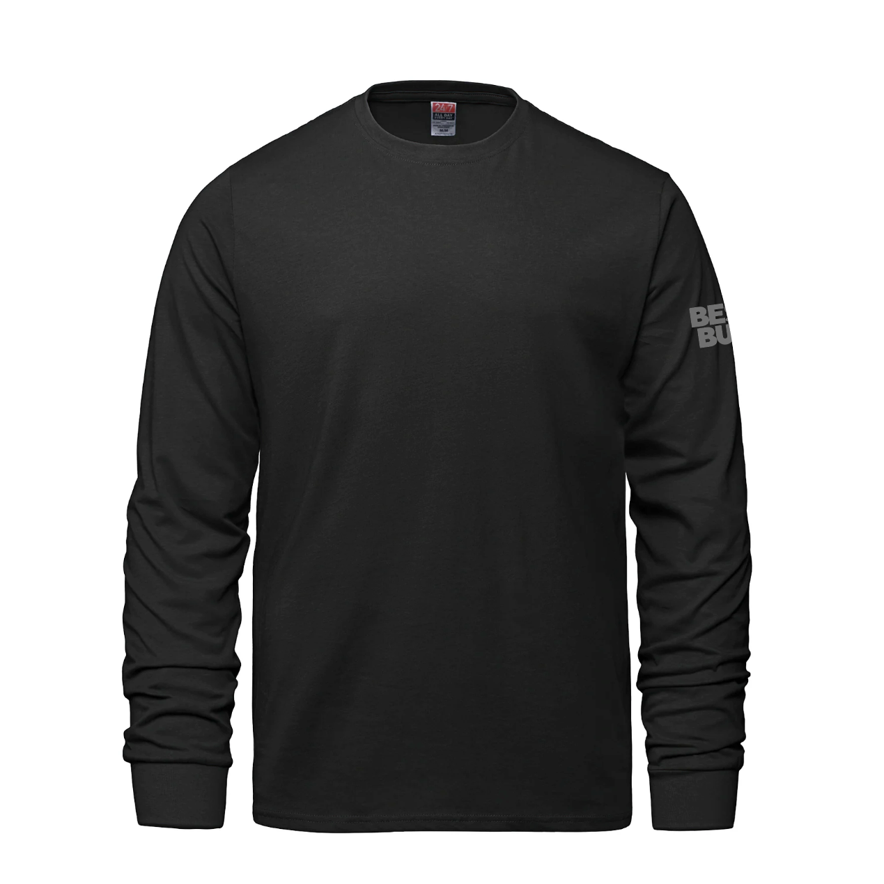Breeze - T-shirt à manches longues et col rond pour adulte en coton peigné filé à l'anneau