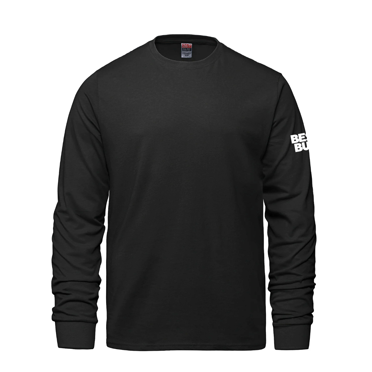 Breeze - T-shirt à manches longues et col rond pour adulte en coton peigné filé à l'anneau
