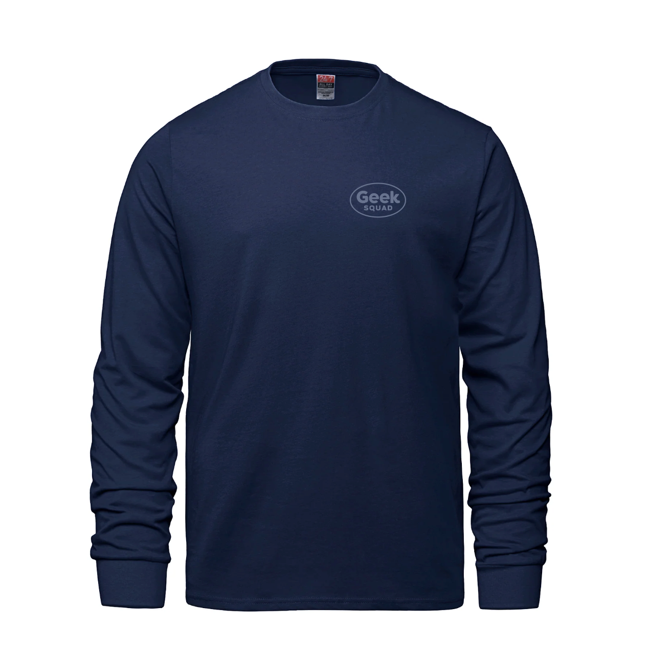 Breeze - T-shirt à manches longues et col rond pour adulte en coton peigné filé à l'anneau