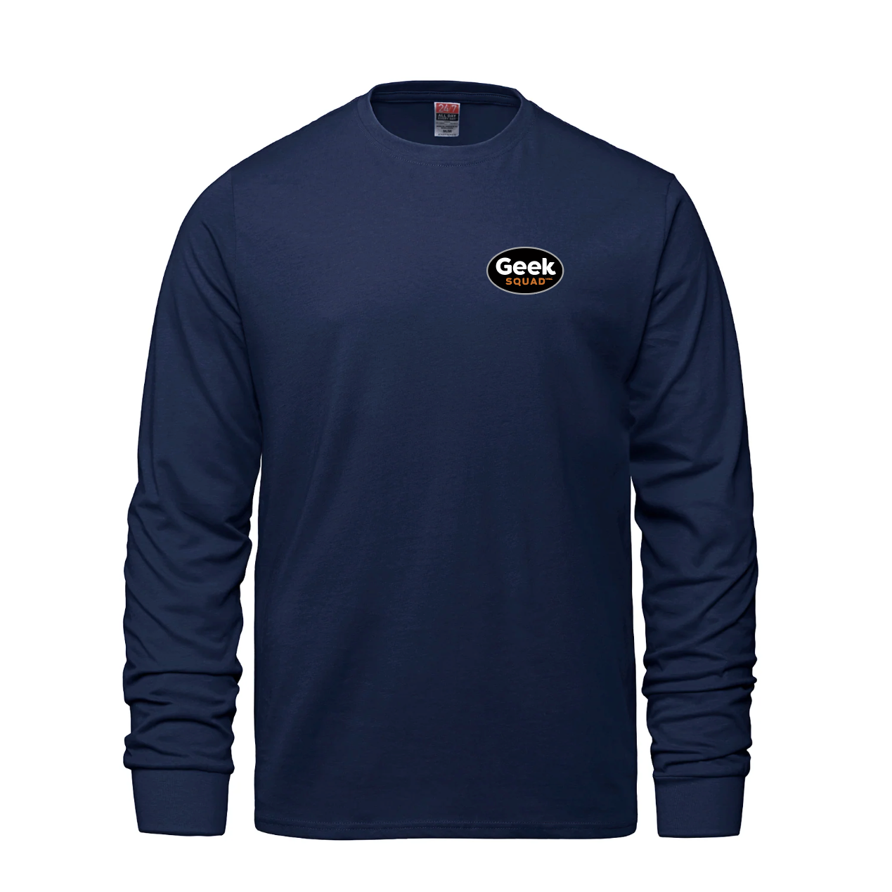 Breeze - T-shirt à manches longues et col rond pour adulte en coton peigné filé à l'anneau