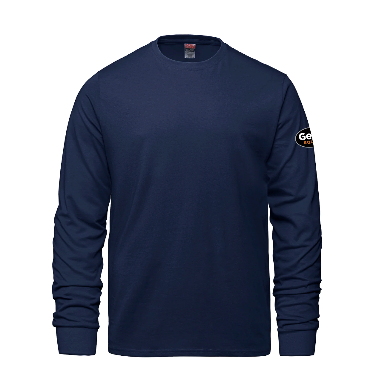 Breeze - T-shirt à manches longues et col rond pour adulte en coton peigné filé à l'anneau