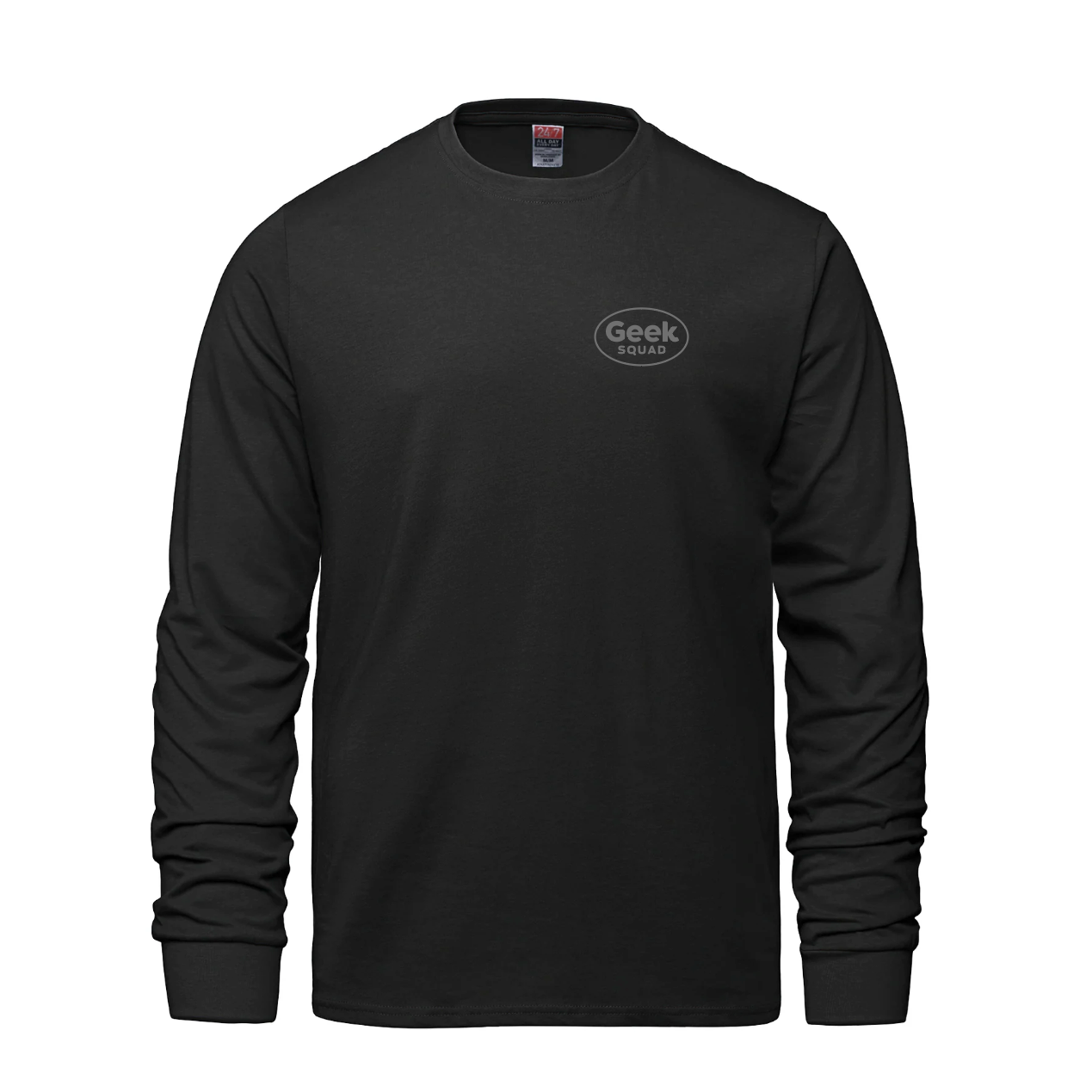 Breeze - T-shirt à manches longues et col rond pour adulte en coton peigné filé à l'anneau