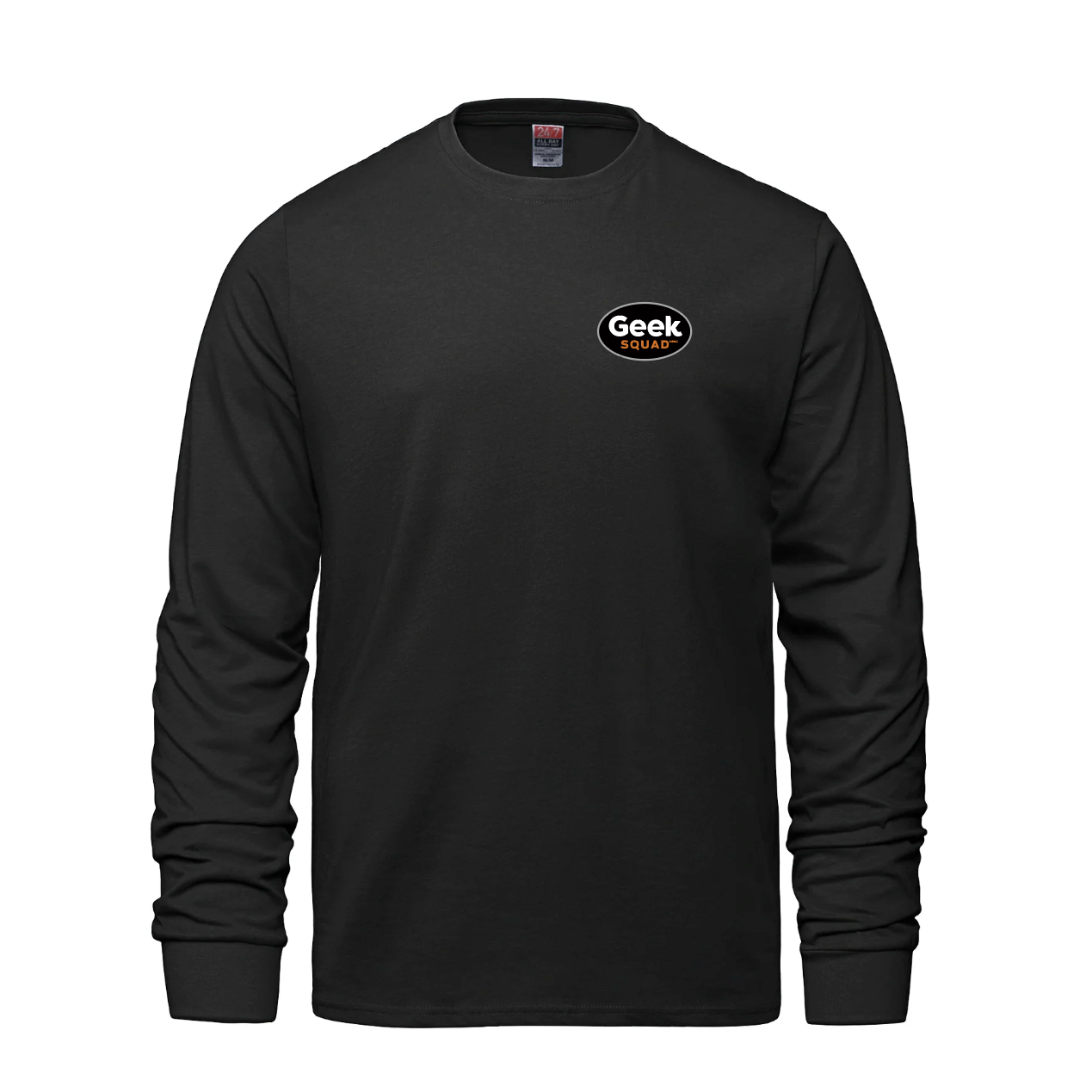 Breeze - T-shirt à manches longues et col rond pour adulte en coton peigné filé à l'anneau