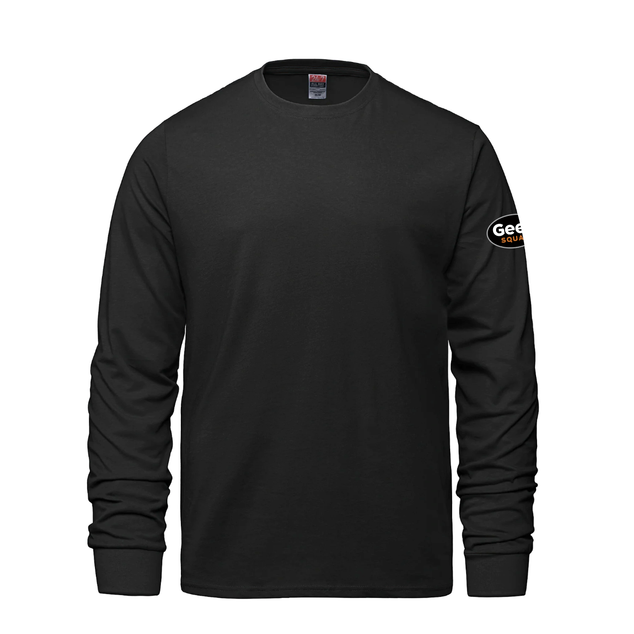 Breeze - T-shirt à manches longues et col rond pour adulte en coton peigné filé à l'anneau