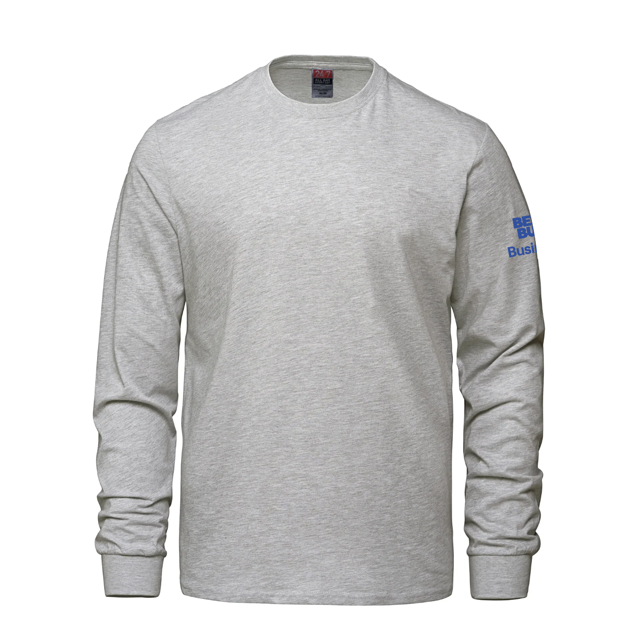 Breeze - T-shirt à manches longues et col rond pour adulte en coton peigné filé à l'anneau