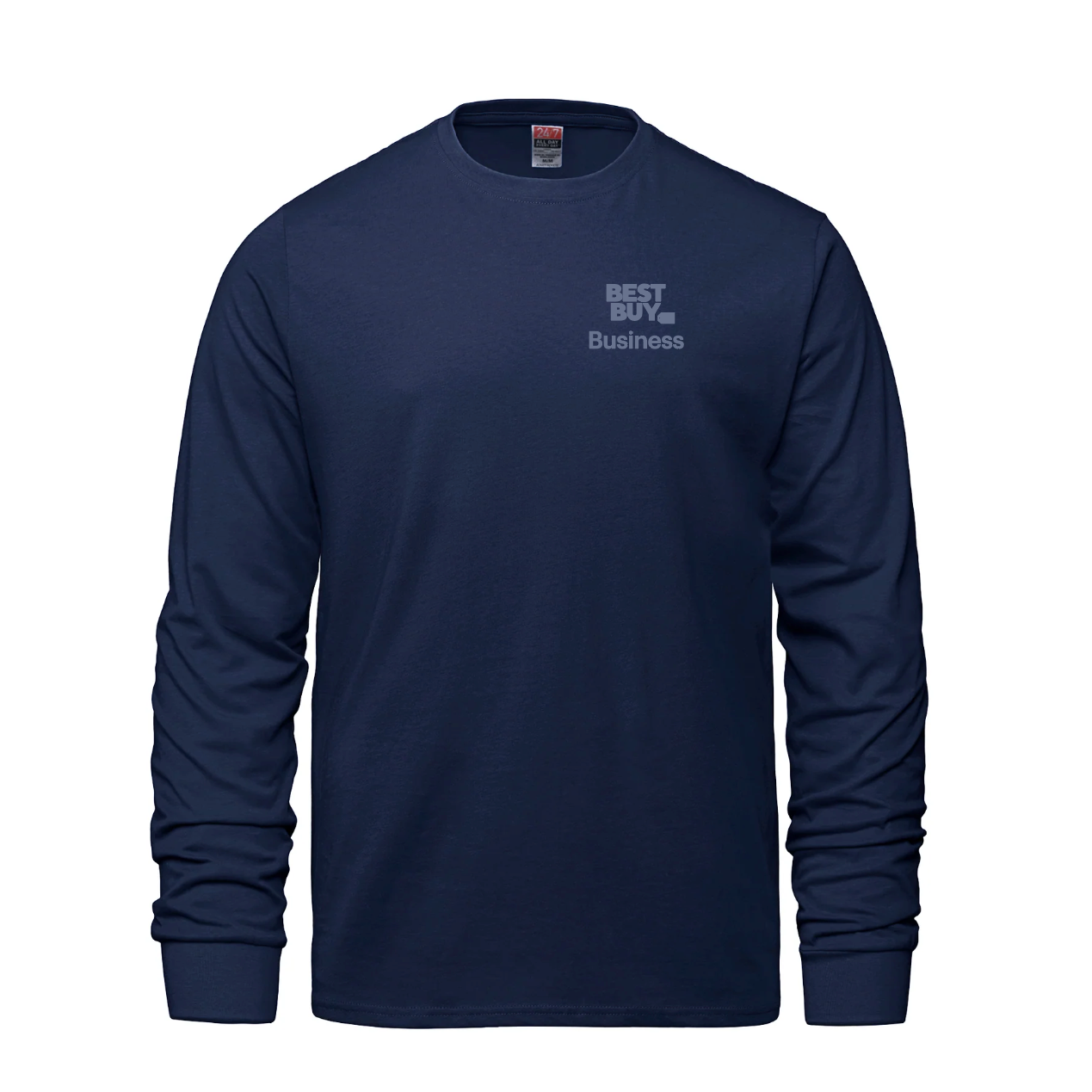 Breeze - T-shirt à manches longues et col rond pour adulte en coton peigné filé à l'anneau