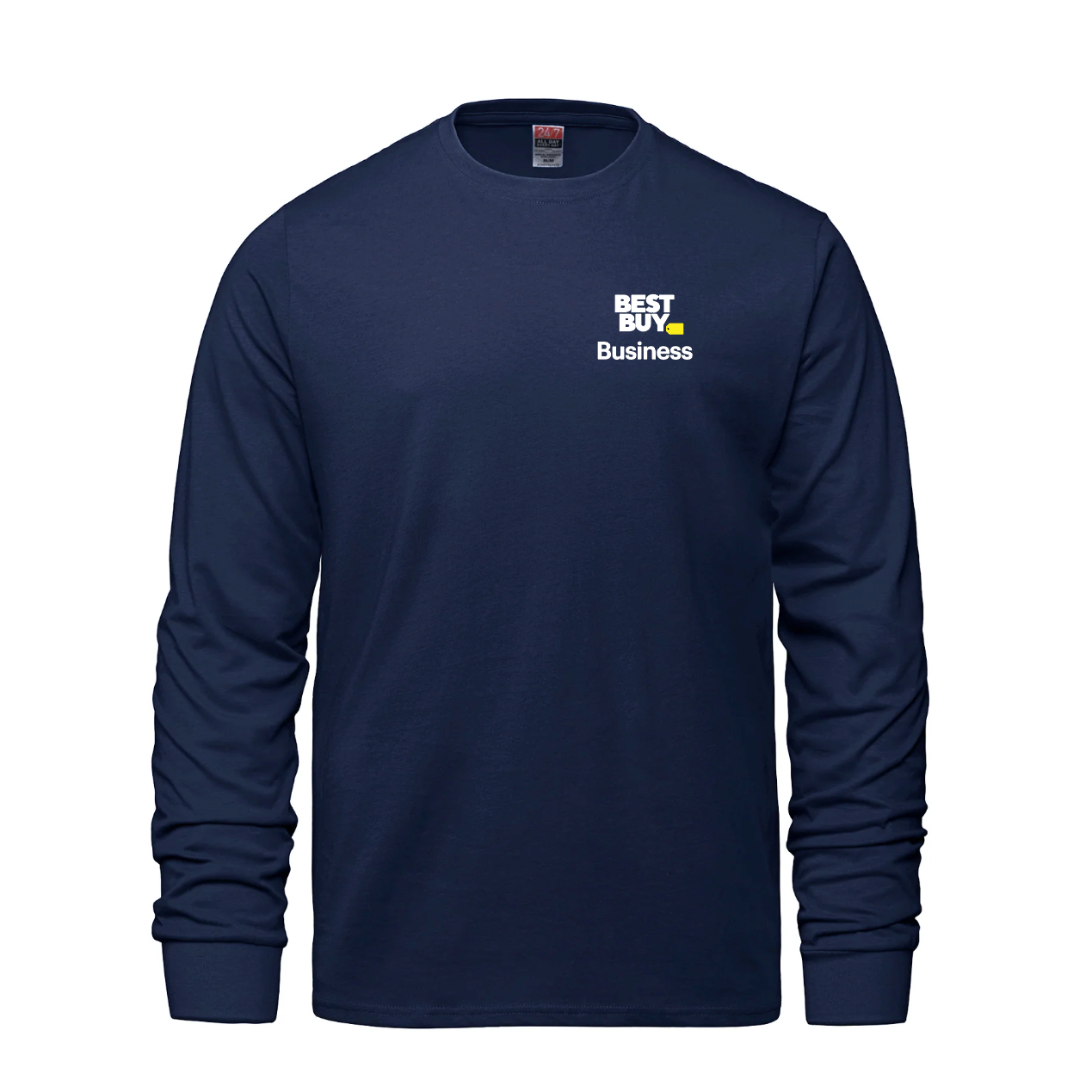 Breeze - T-shirt à manches longues et col rond pour adulte en coton peigné filé à l'anneau