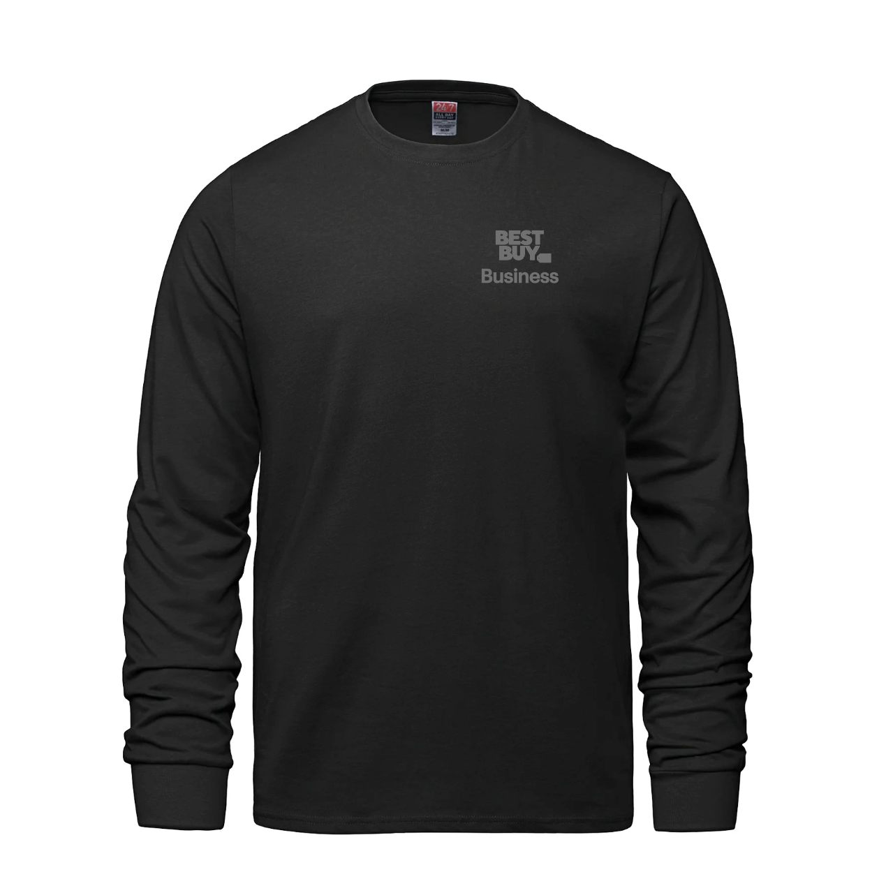 Breeze - T-shirt à manches longues et col rond pour adulte en coton peigné filé à l'anneau