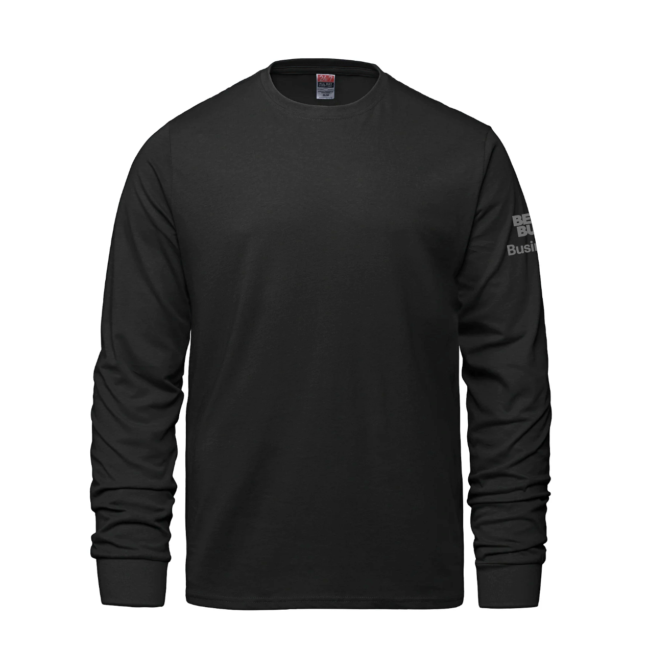 Breeze - T-shirt à manches longues et col rond pour adulte en coton peigné filé à l'anneau