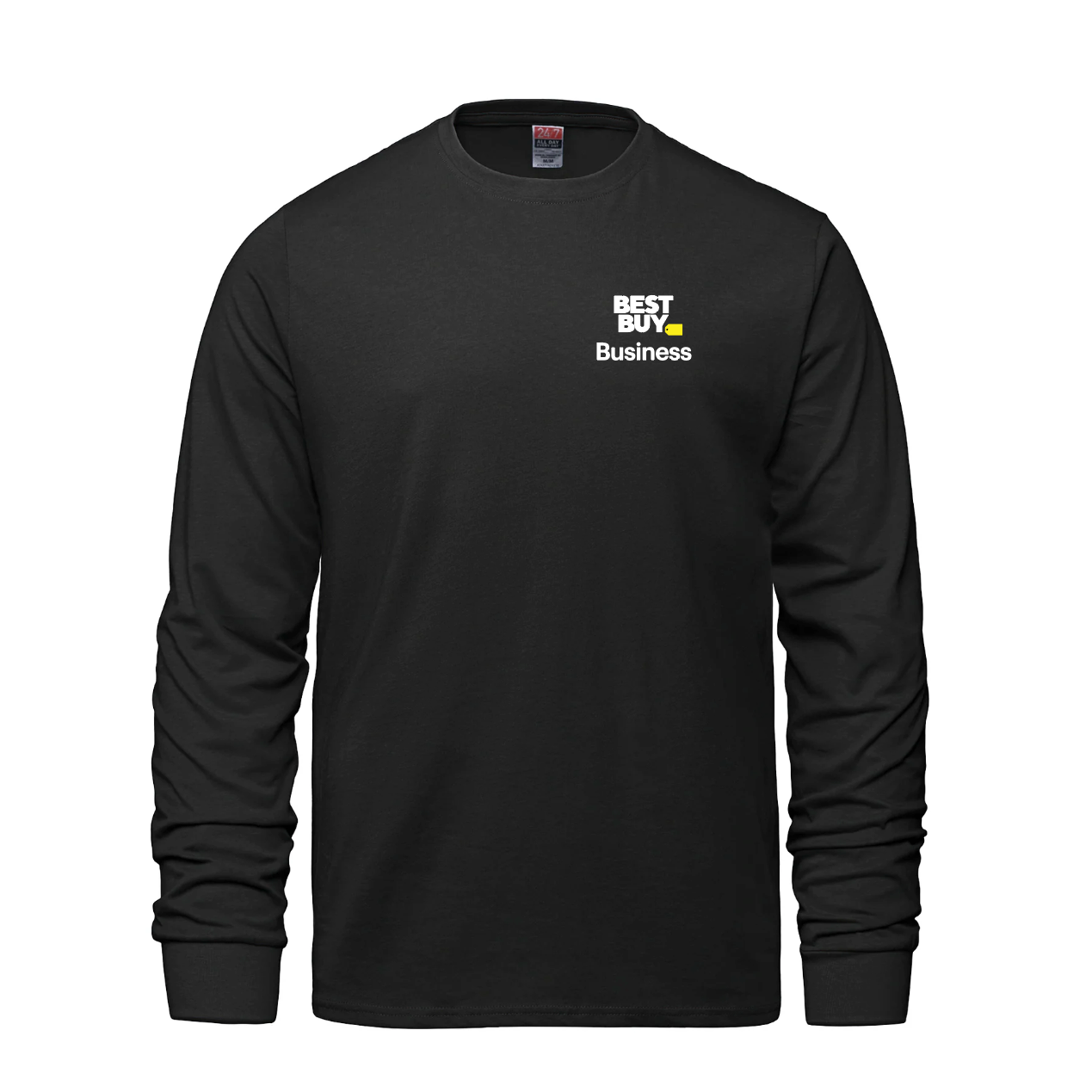 Breeze - T-shirt à manches longues et col rond pour adulte en coton peigné filé à l'anneau