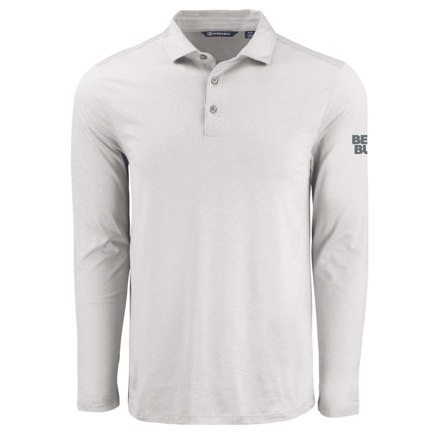 Polo à manches longues pour homme Cutter & Buck Coastline Epic Comfort en tissu recyclé