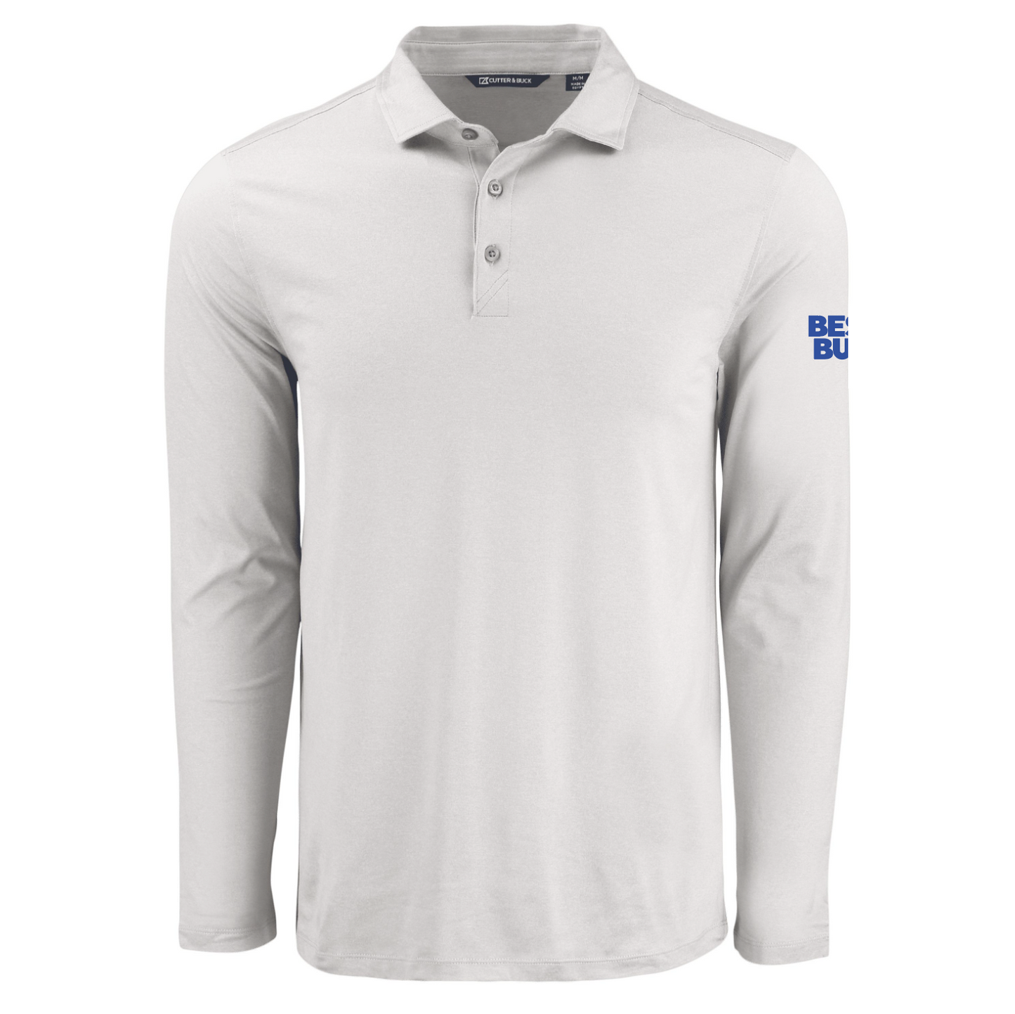 Polo à manches longues pour homme Cutter & Buck Coastline Epic Comfort en tissu recyclé