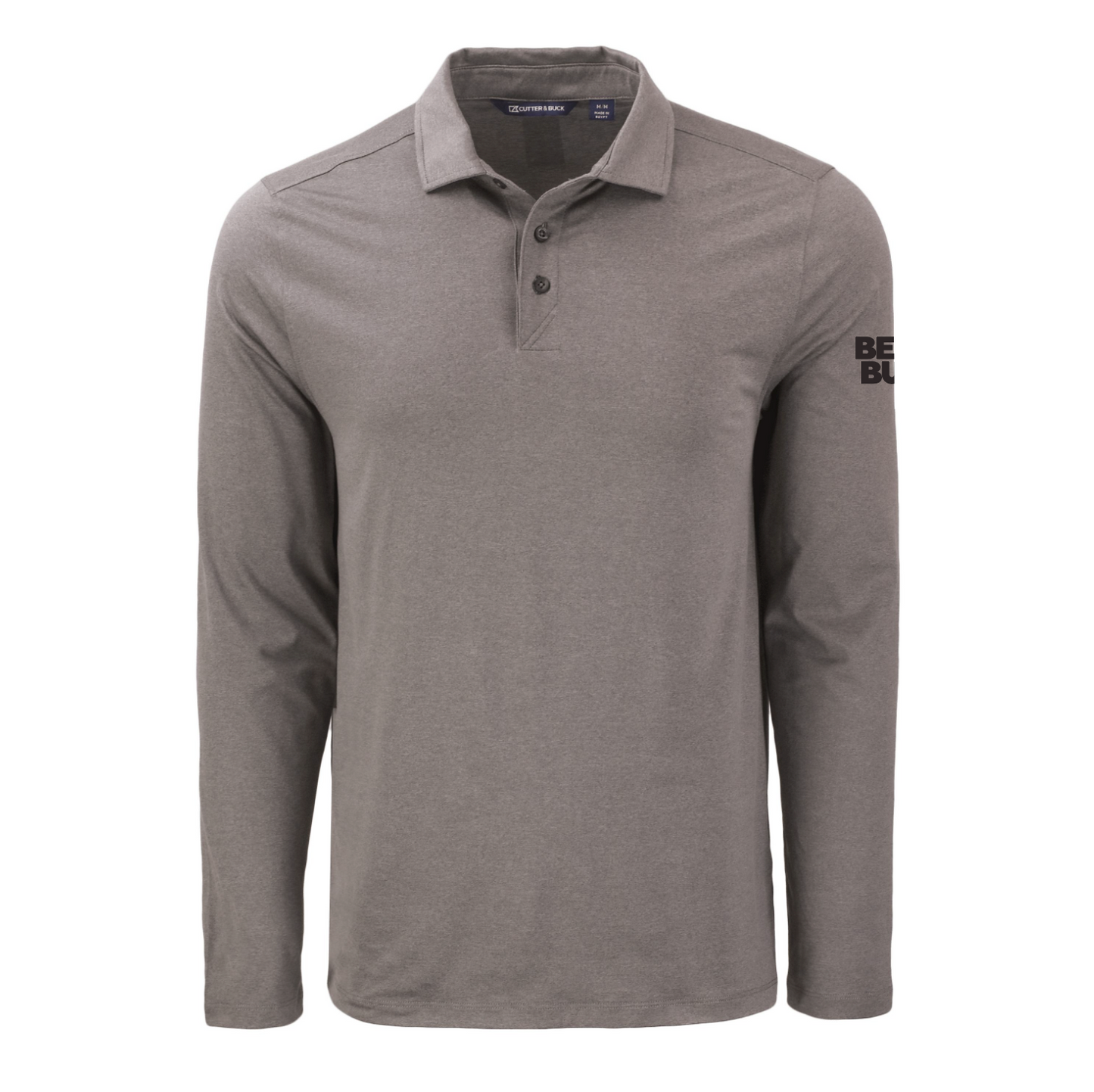 Polo à manches longues pour homme Cutter & Buck Coastline Epic Comfort en tissu recyclé