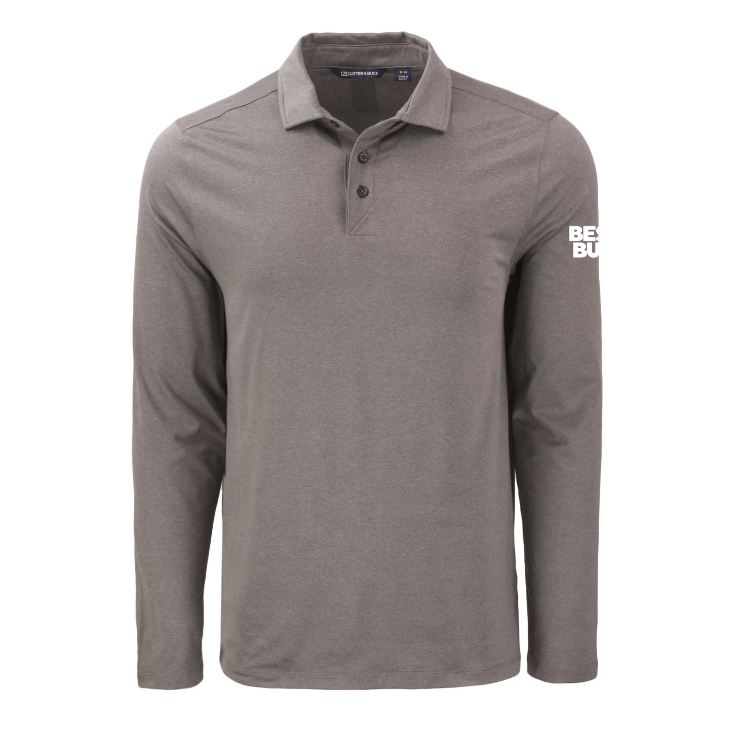 Polo à manches longues pour homme Cutter & Buck Coastline Epic Comfort en tissu recyclé