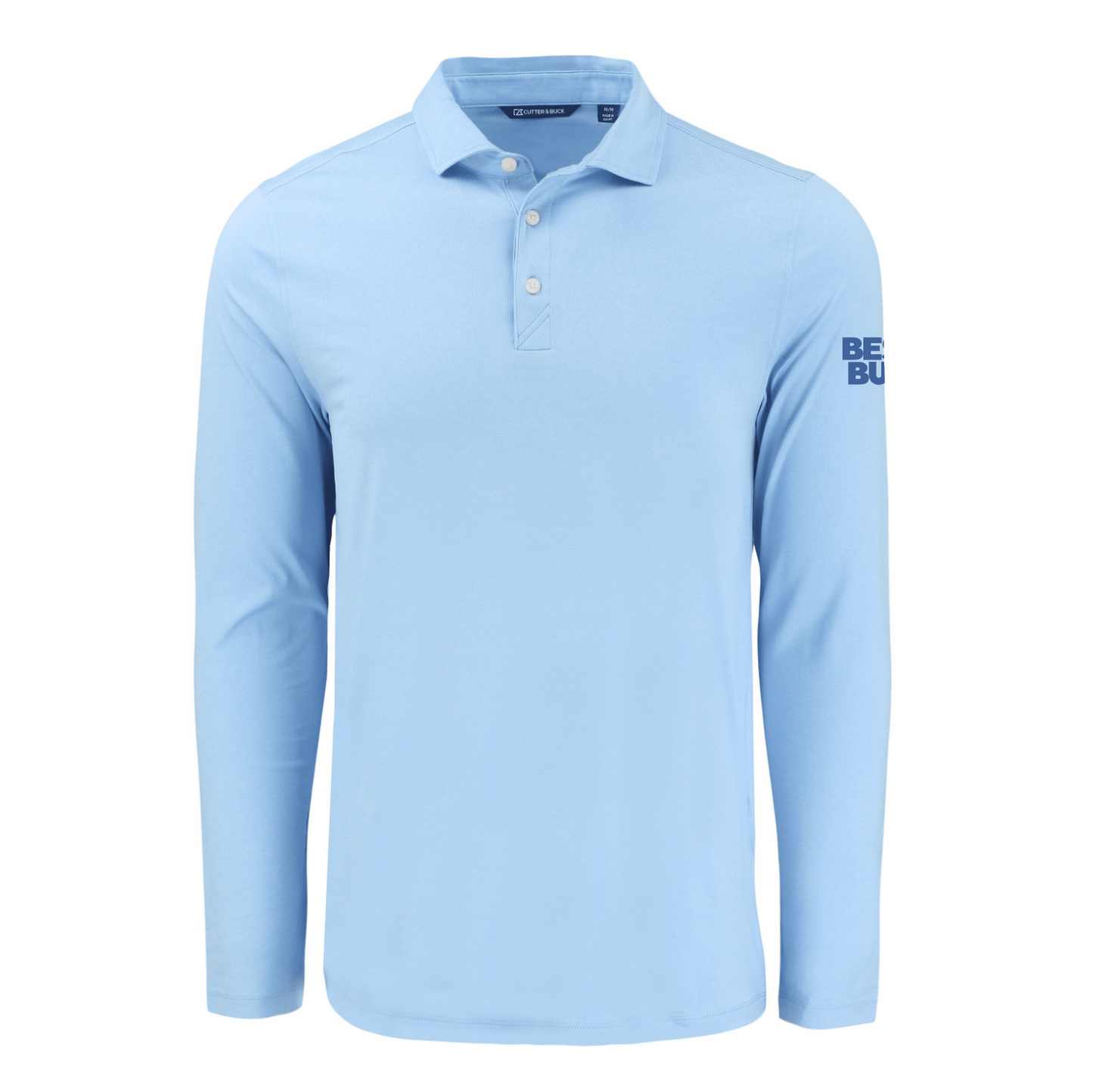 Polo à manches longues pour homme Cutter & Buck Coastline Epic Comfort en tissu recyclé