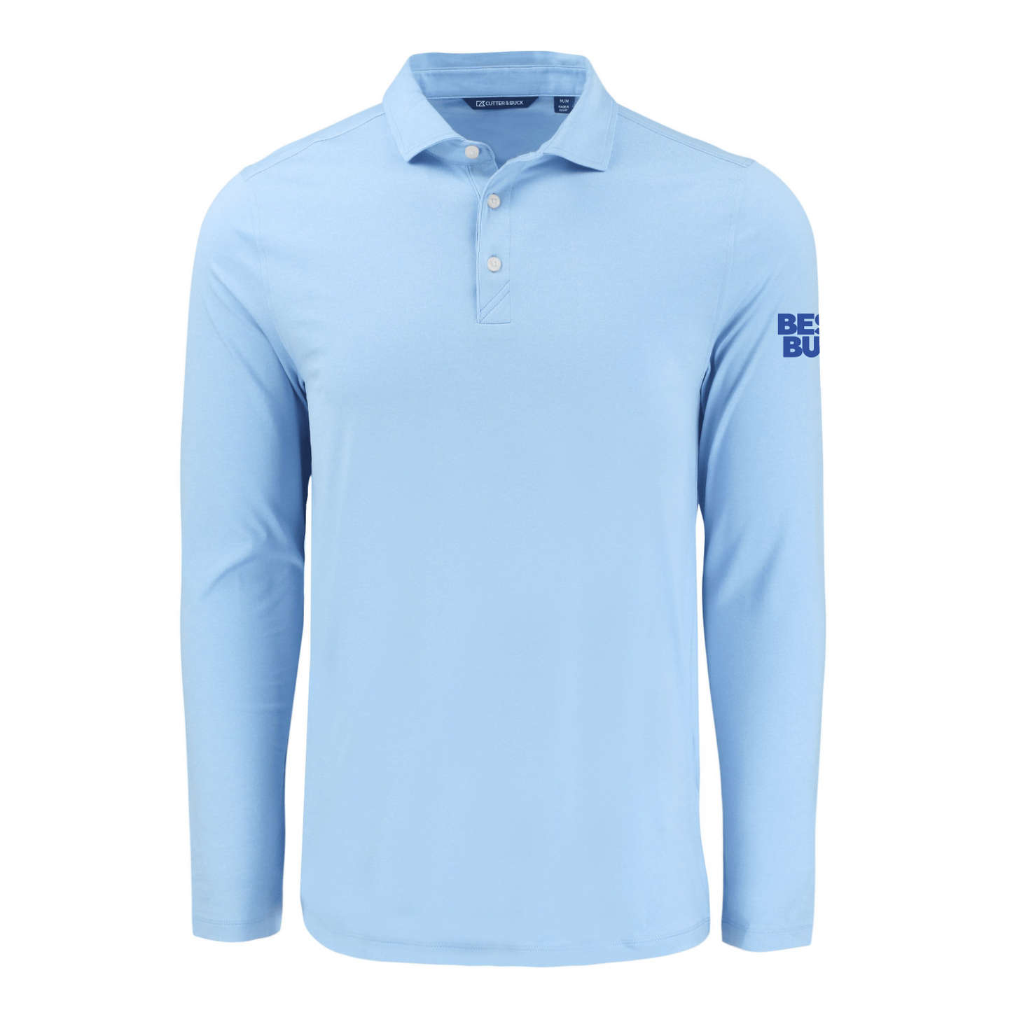 Polo à manches longues pour homme Cutter & Buck Coastline Epic Comfort en tissu recyclé