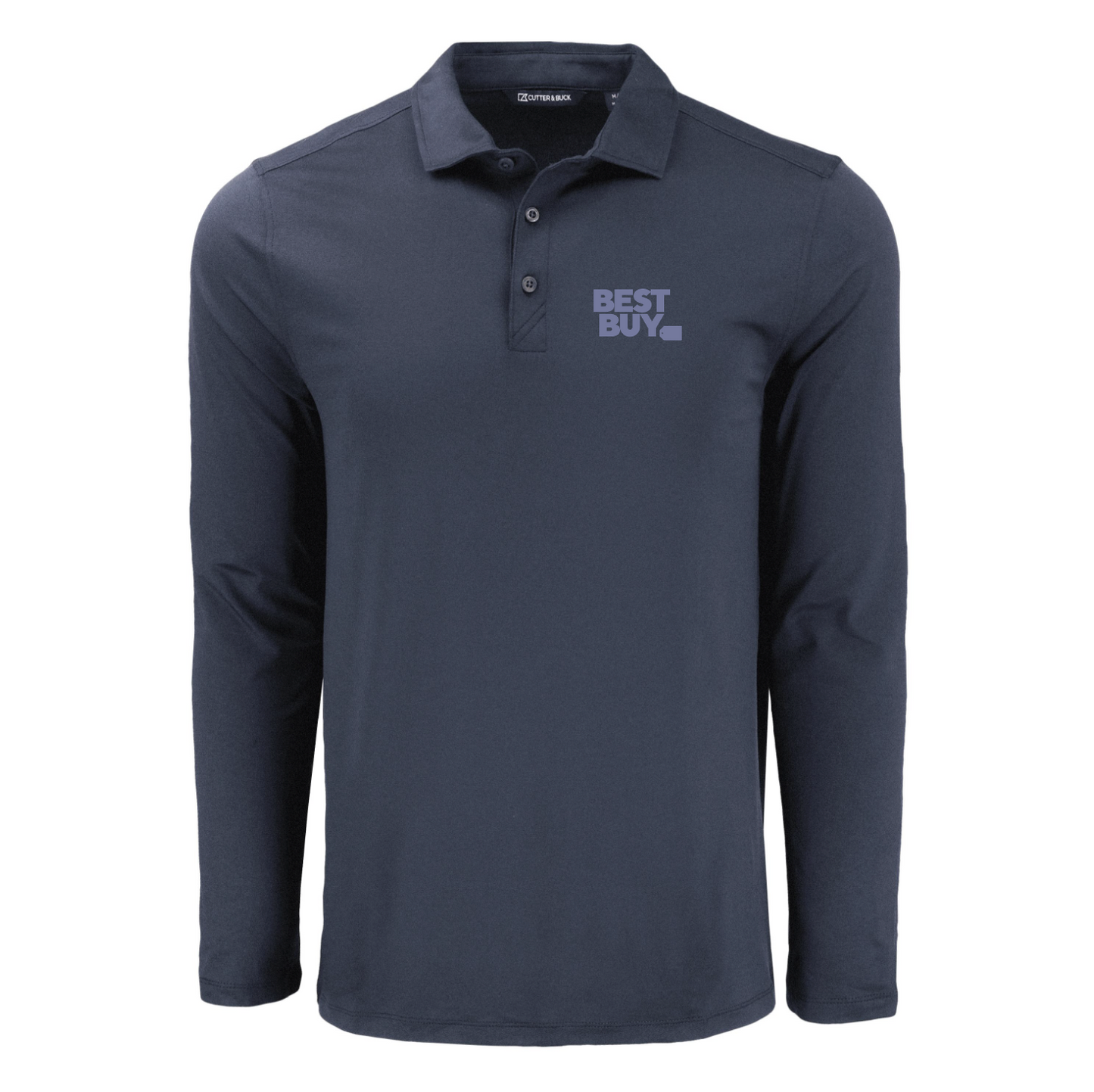 Polo à manches longues pour homme Cutter & Buck Coastline Epic Comfort en tissu recyclé