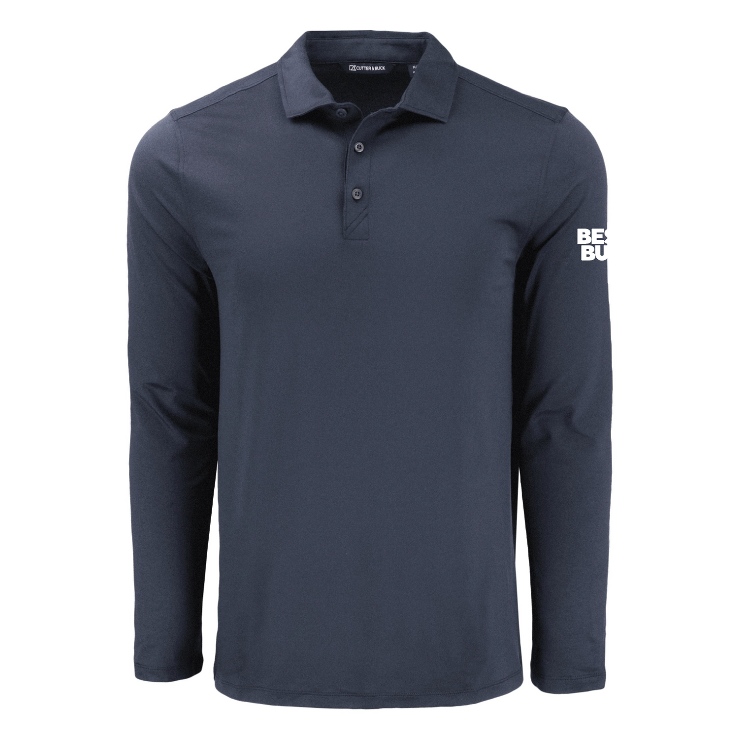 Polo à manches longues pour homme Cutter & Buck Coastline Epic Comfort en tissu recyclé