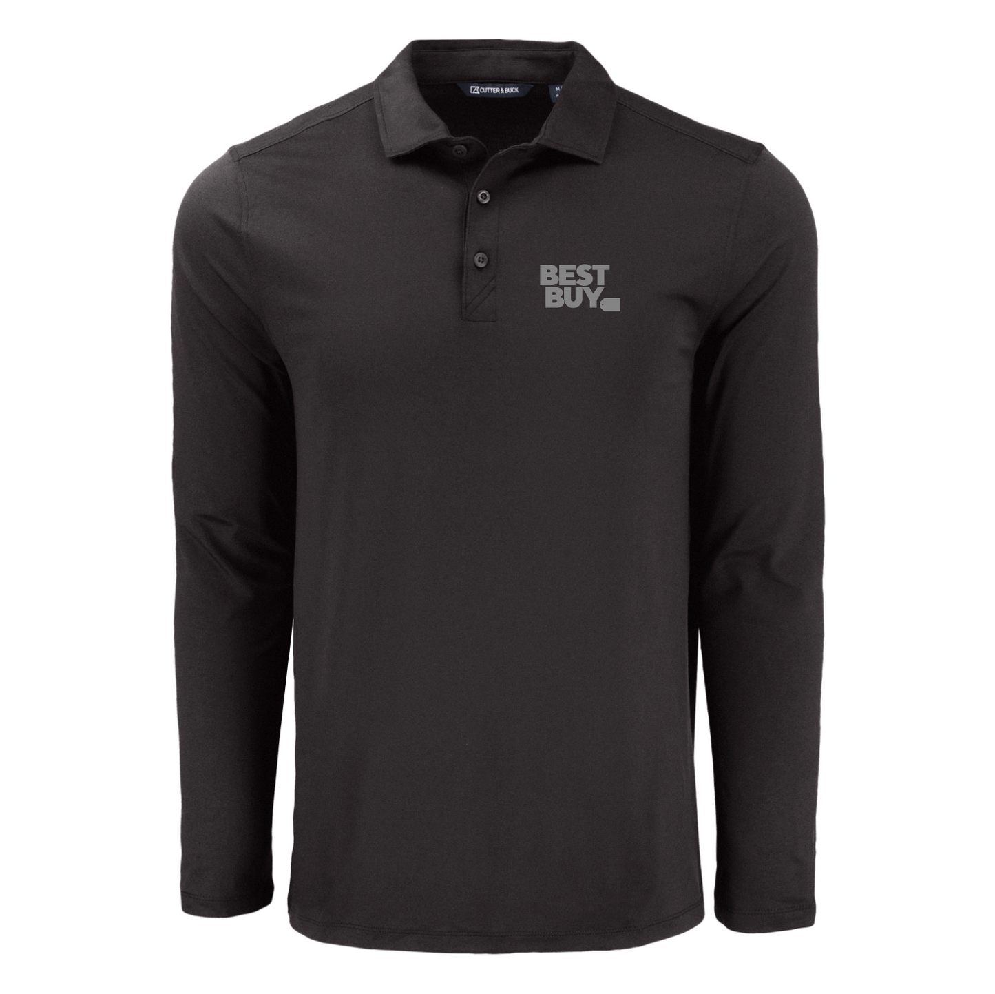 Polo à manches longues pour homme Cutter & Buck Coastline Epic Comfort en tissu recyclé
