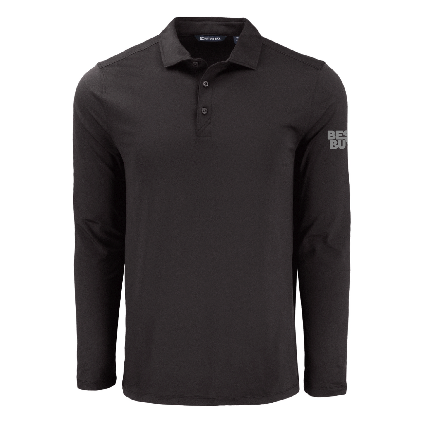 Polo à manches longues pour homme Cutter & Buck Coastline Epic Comfort en tissu recyclé