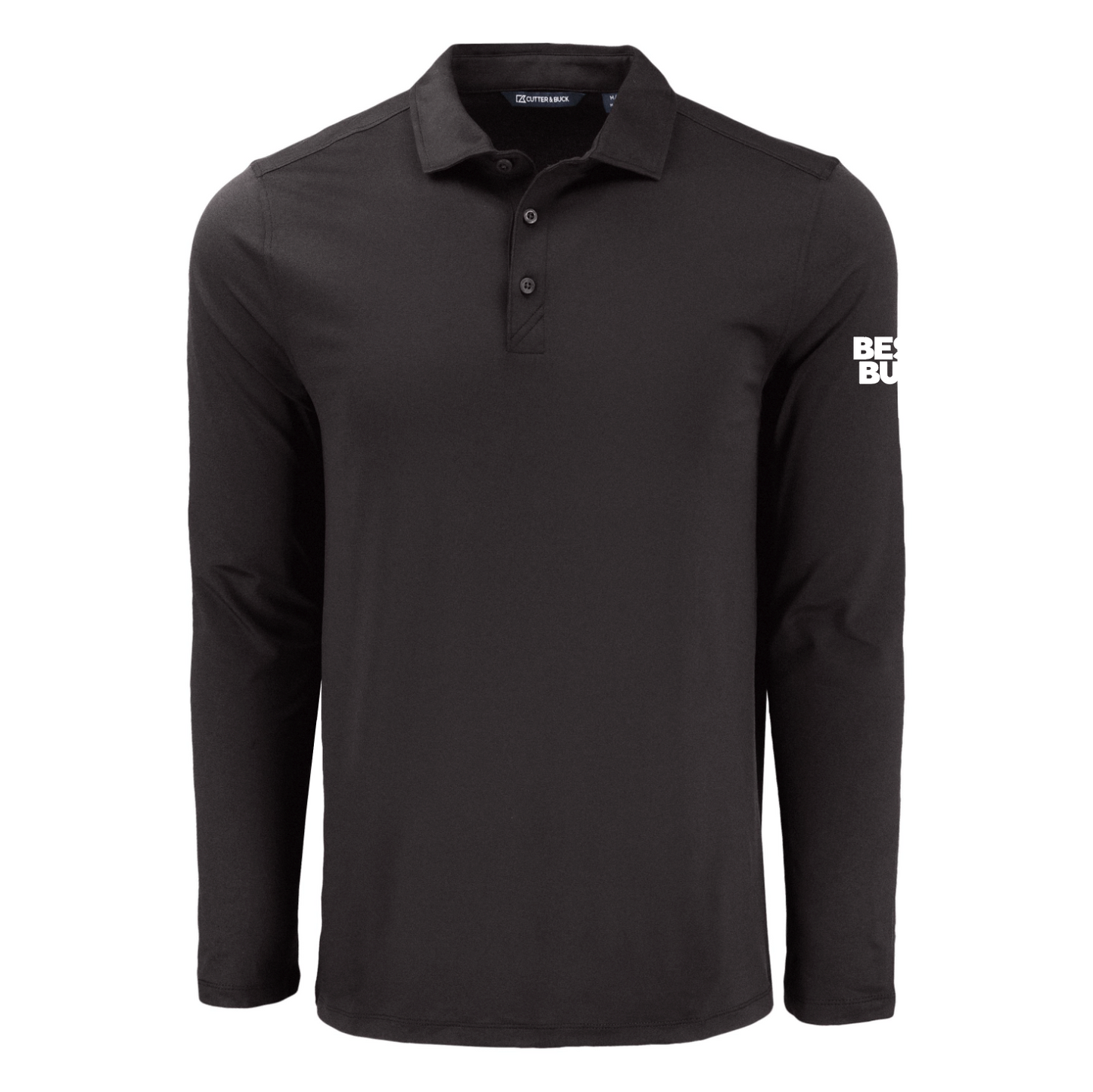 Polo à manches longues pour homme Cutter & Buck Coastline Epic Comfort en tissu recyclé