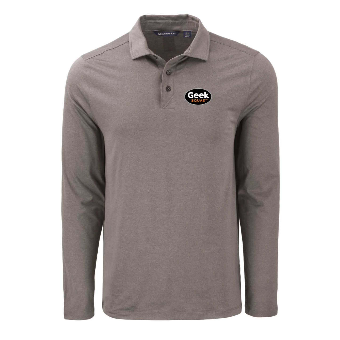 Polo à manches longues pour homme Cutter & Buck Coastline Epic Comfort en tissu recyclé