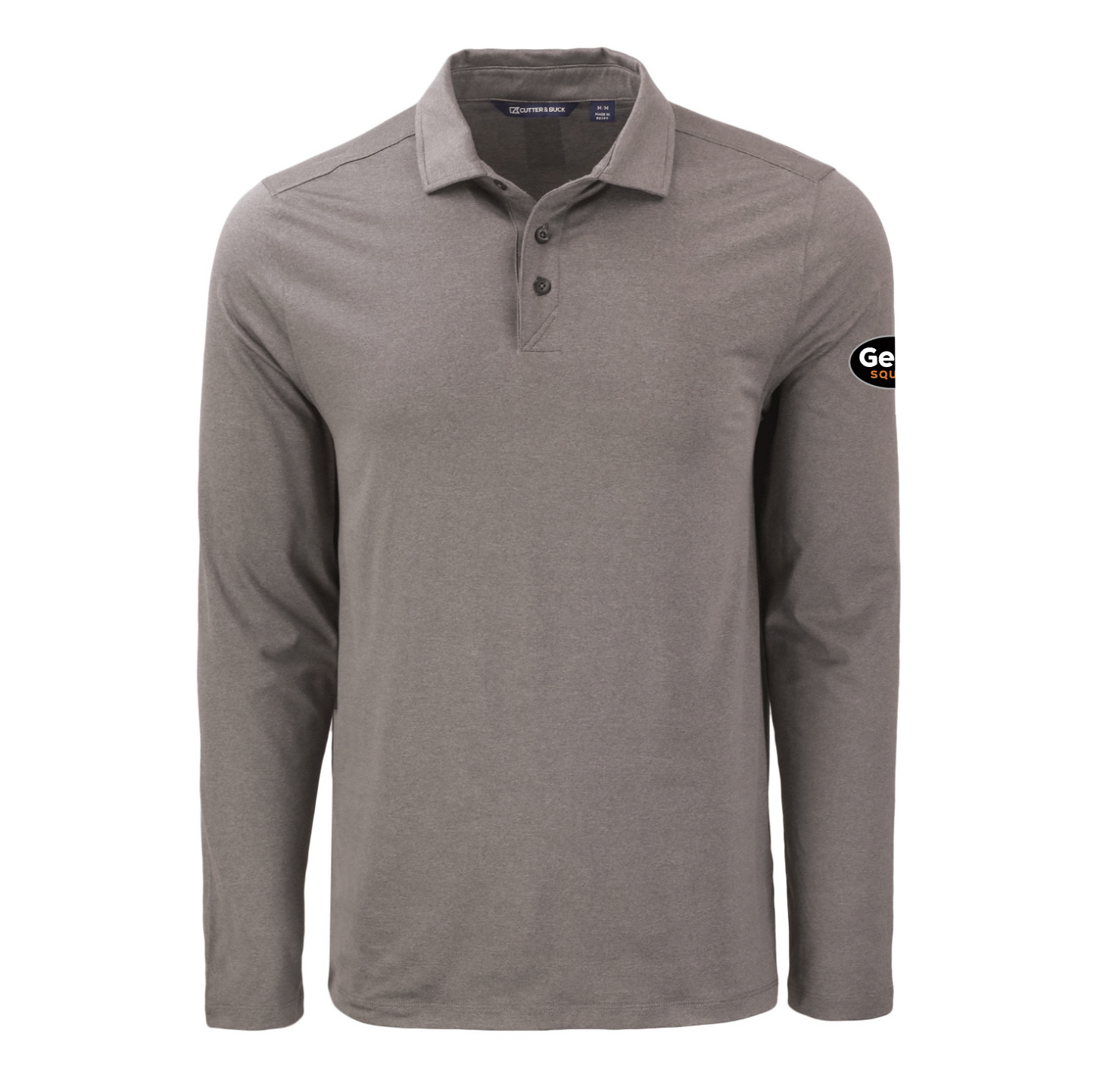 Polo à manches longues pour homme Cutter & Buck Coastline Epic Comfort en tissu recyclé