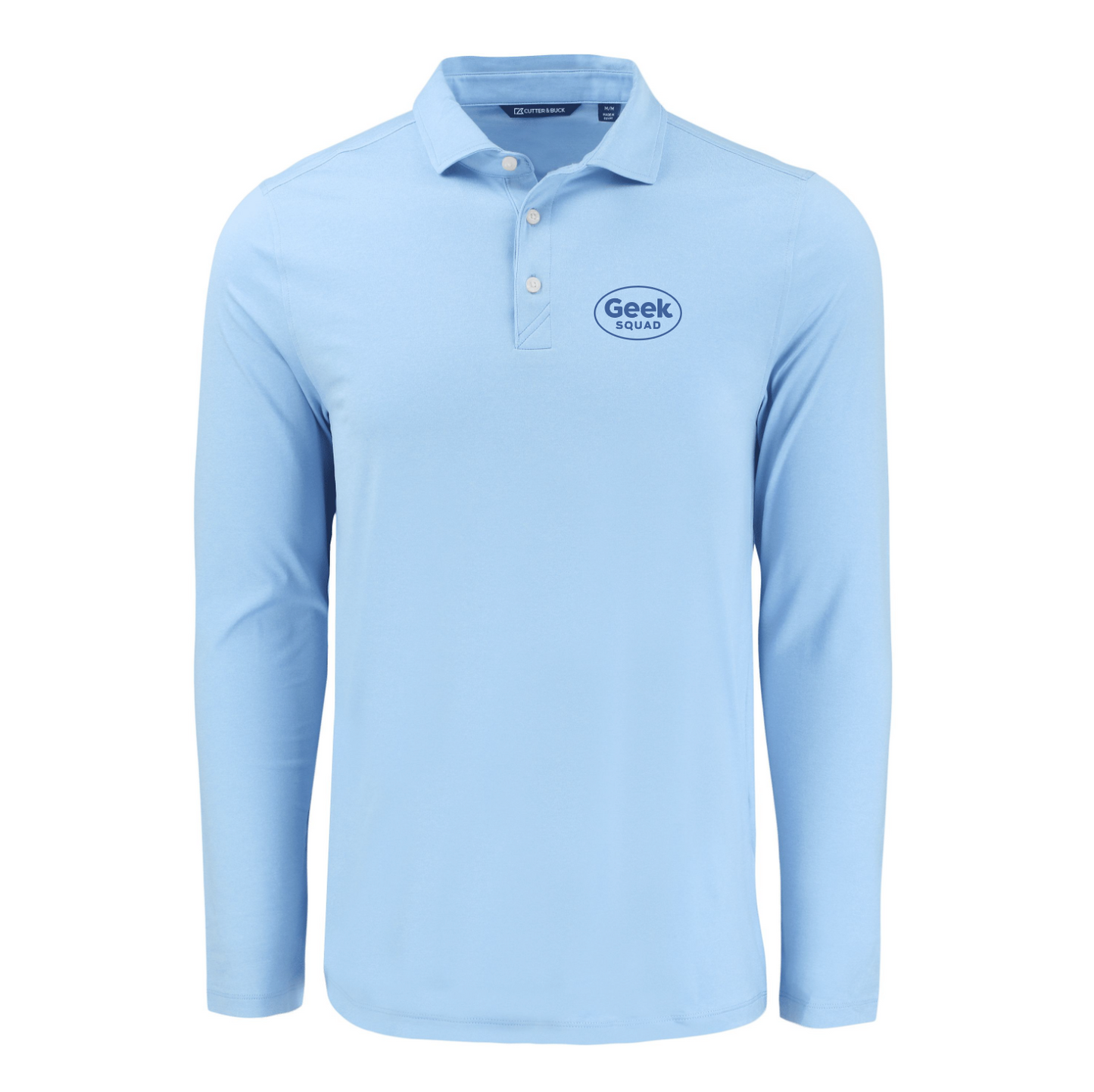 Polo à manches longues pour homme Cutter & Buck Coastline Epic Comfort en tissu recyclé