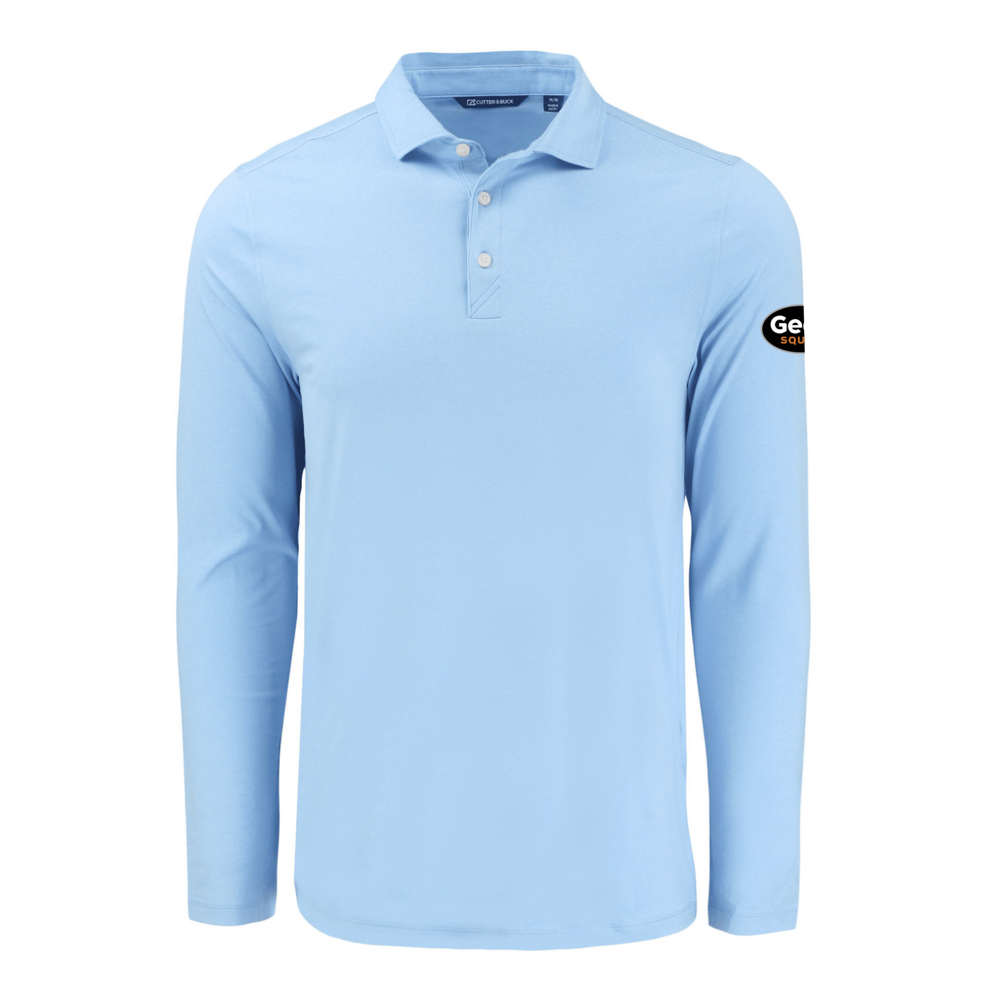 Polo à manches longues pour homme Cutter & Buck Coastline Epic Comfort en tissu recyclé
