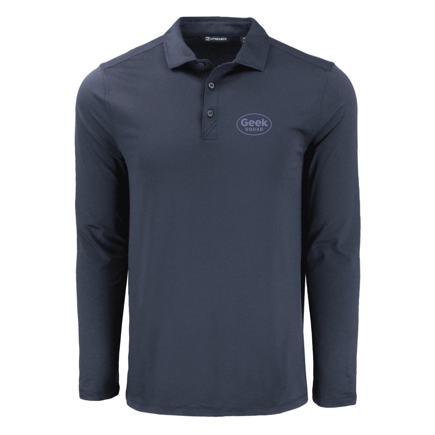 Polo à manches longues pour homme Cutter & Buck Coastline Epic Comfort en tissu recyclé
