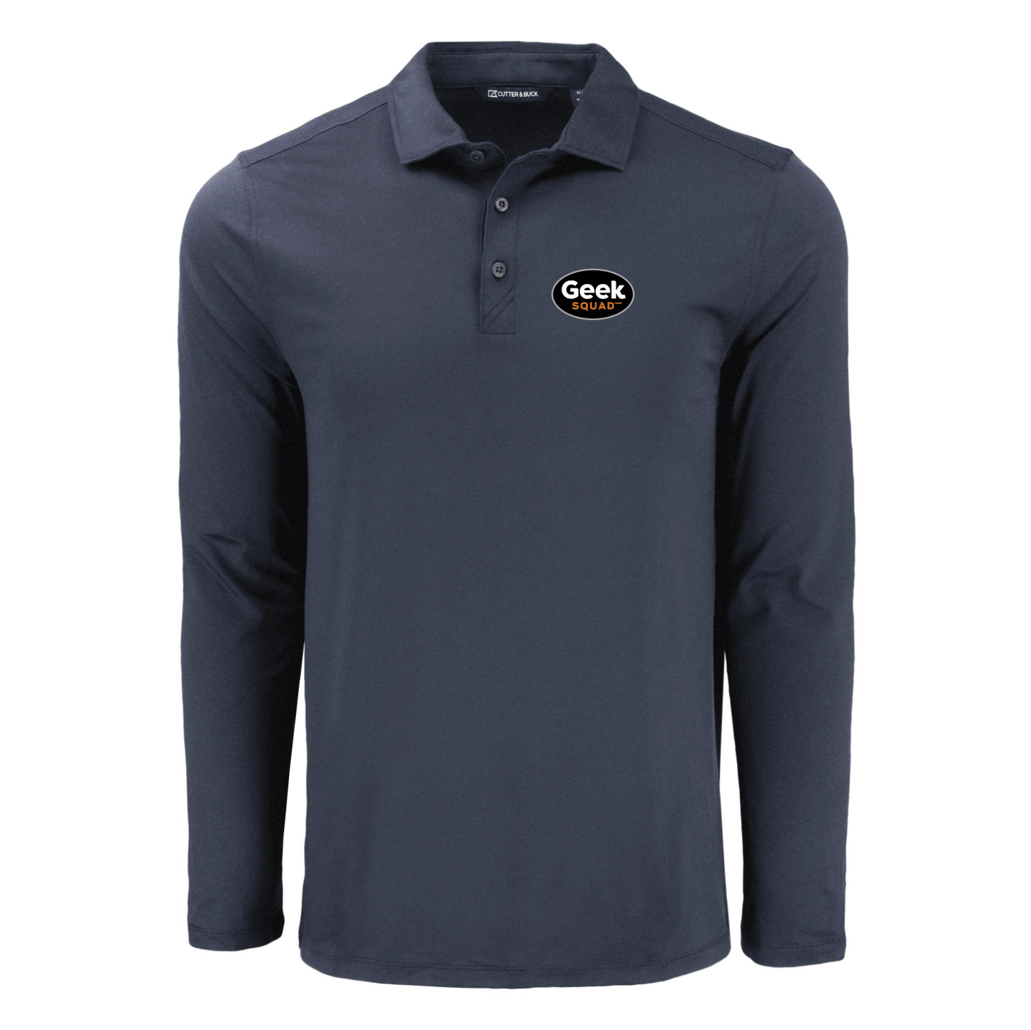Polo à manches longues pour homme Cutter & Buck Coastline Epic Comfort en tissu recyclé