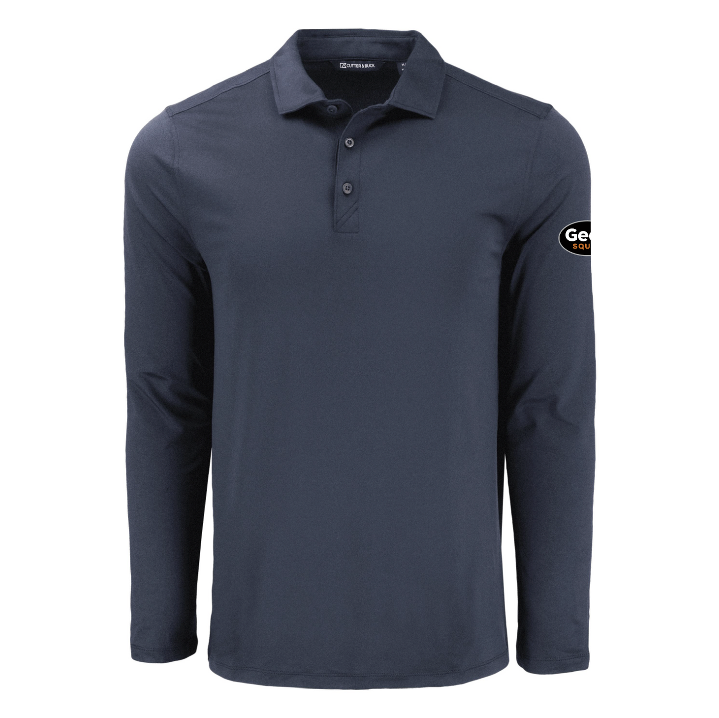 Polo à manches longues pour homme Cutter & Buck Coastline Epic Comfort en tissu recyclé