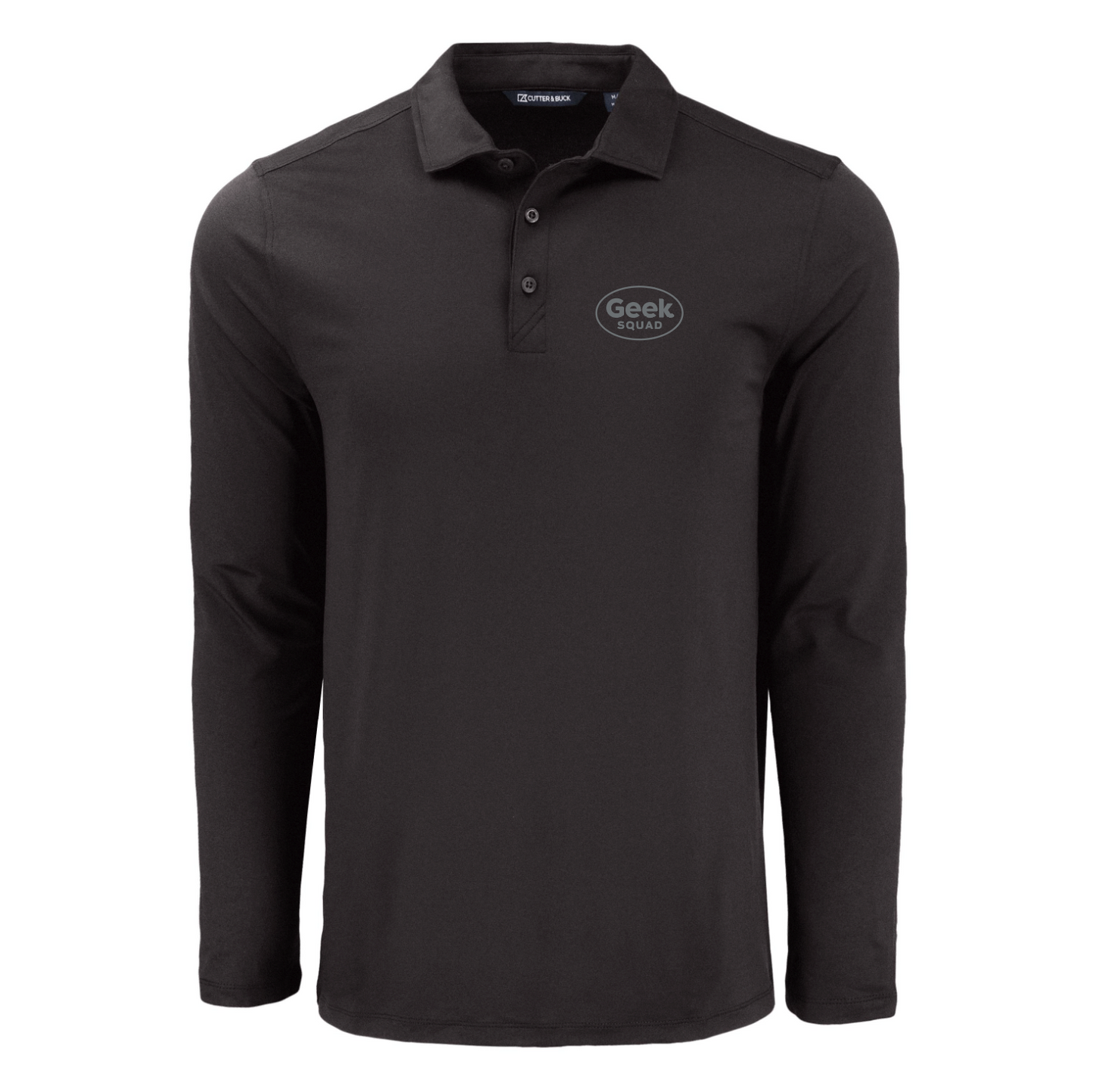 Polo à manches longues pour homme Cutter & Buck Coastline Epic Comfort en tissu recyclé