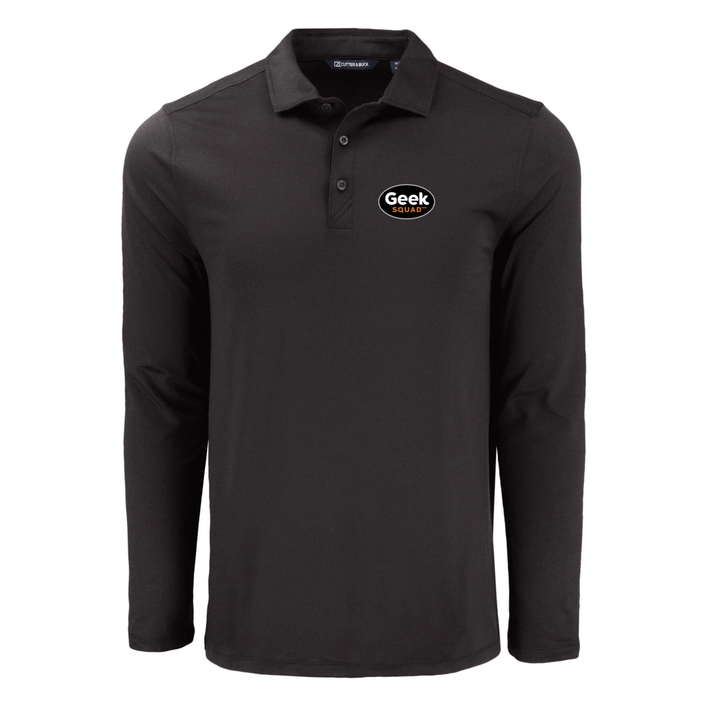 Polo à manches longues pour homme Cutter & Buck Coastline Epic Comfort en tissu recyclé