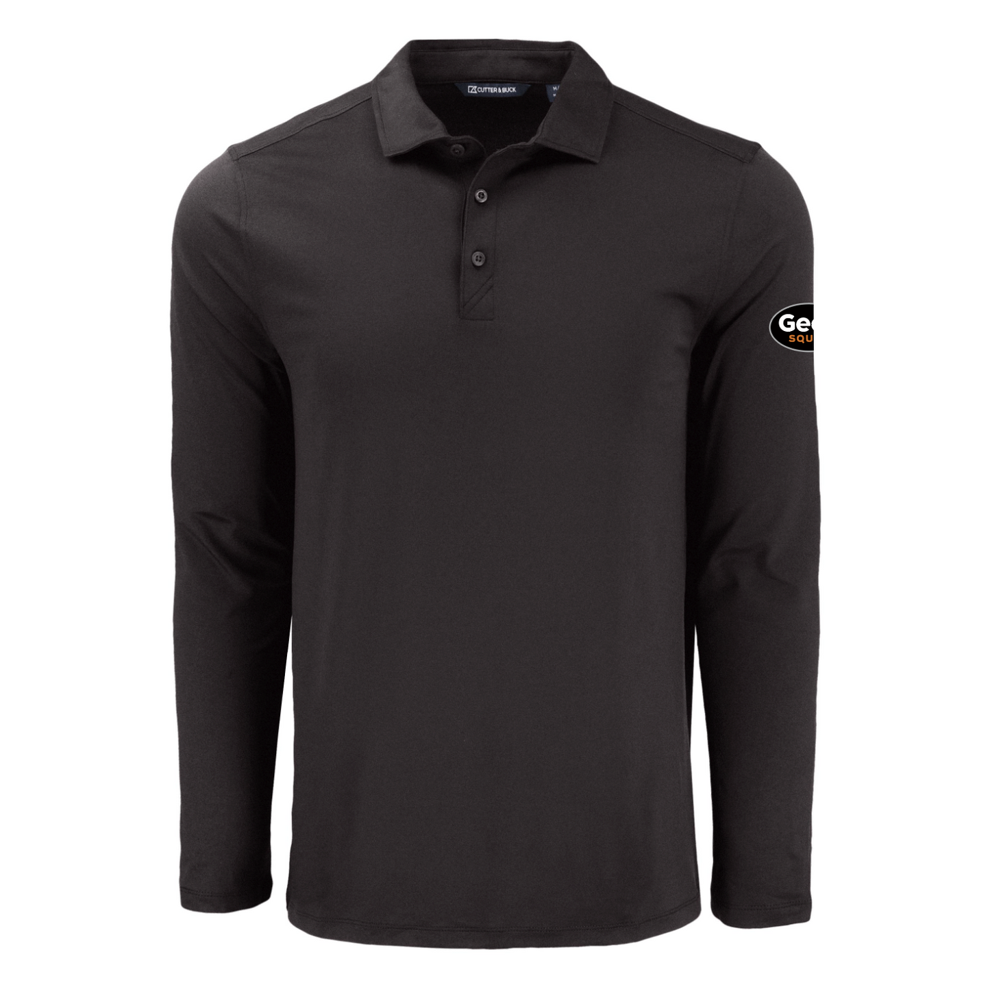 Polo à manches longues pour homme Cutter & Buck Coastline Epic Comfort en tissu recyclé