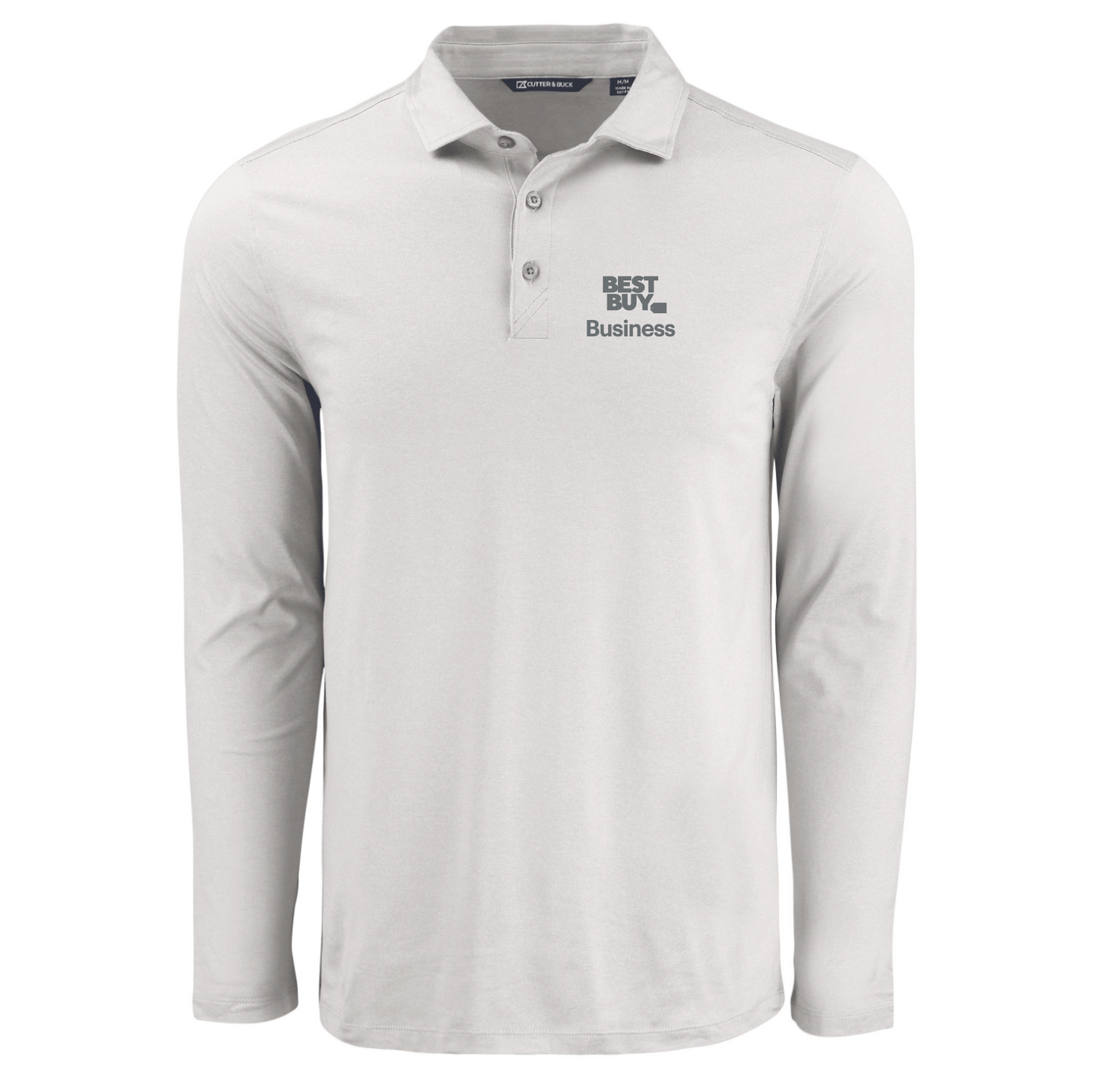 Polo à manches longues pour homme Cutter & Buck Coastline Epic Comfort en tissu recyclé