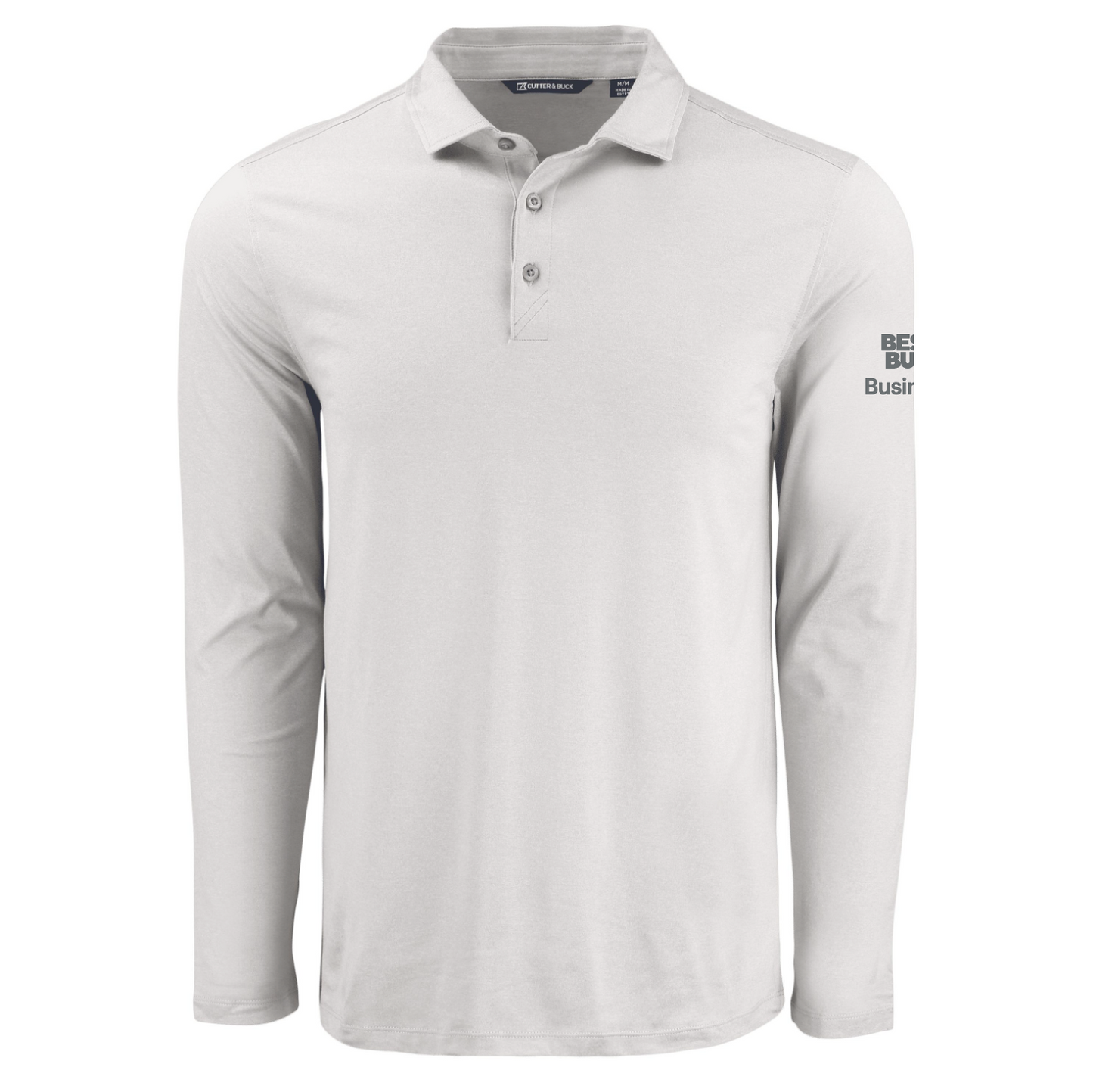 Polo à manches longues pour homme Cutter & Buck Coastline Epic Comfort en tissu recyclé