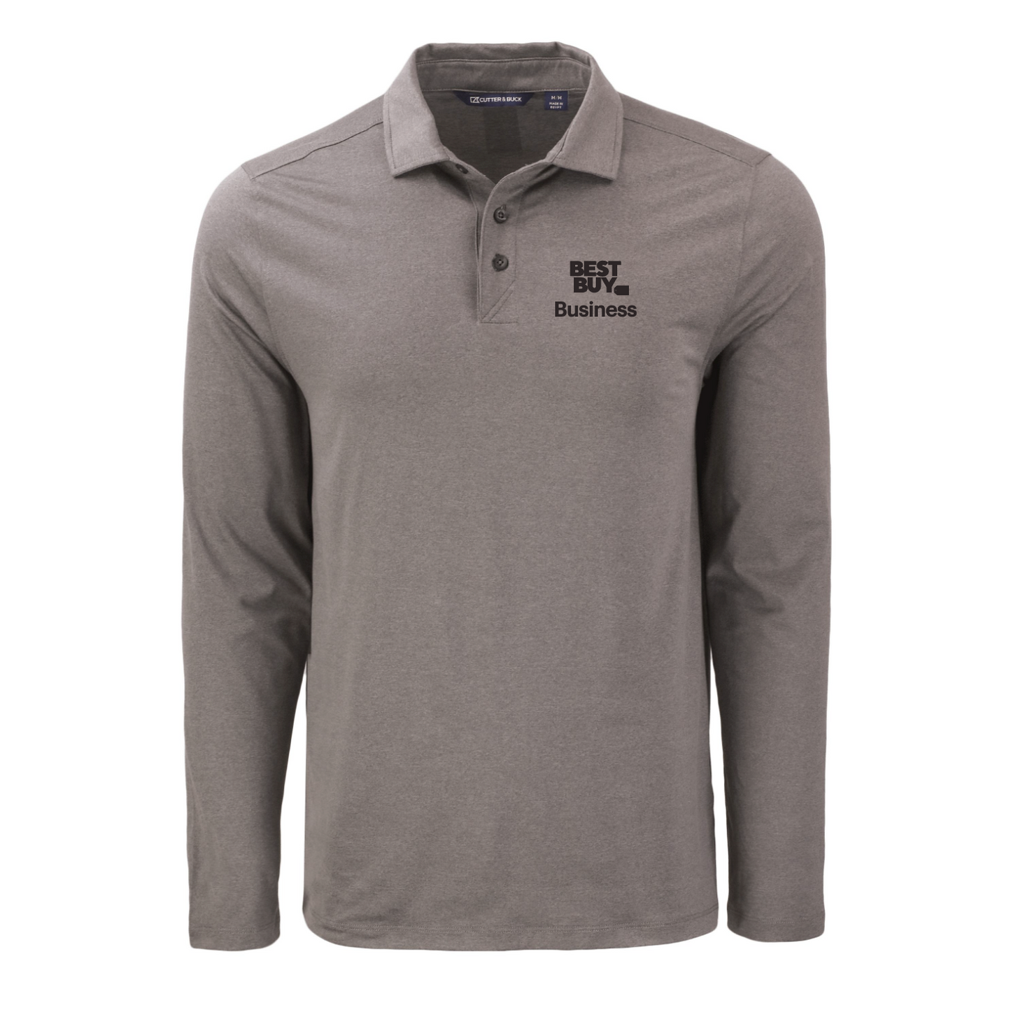 Polo à manches longues pour homme Cutter & Buck Coastline Epic Comfort en tissu recyclé