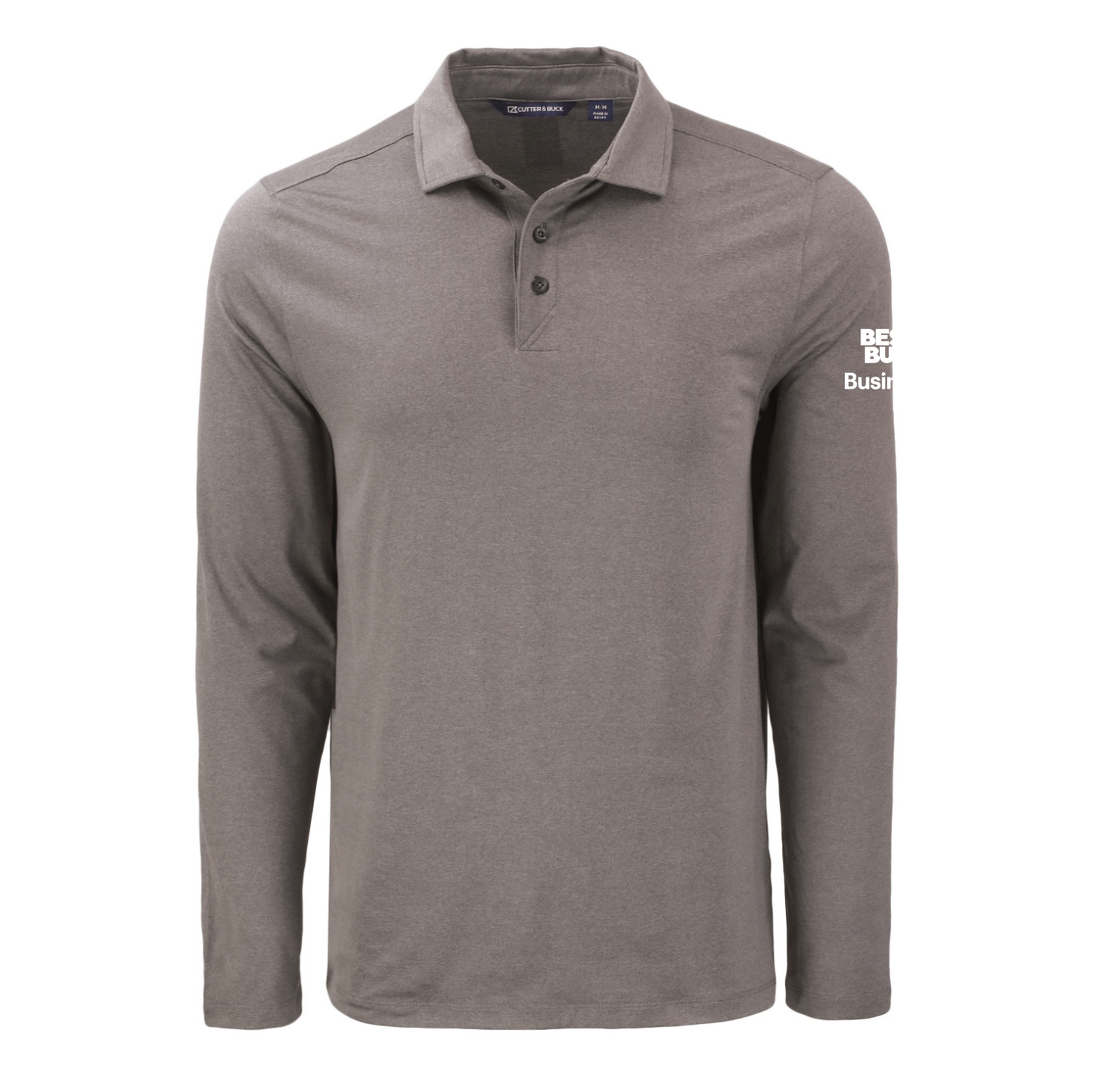 Polo à manches longues pour homme Cutter & Buck Coastline Epic Comfort en tissu recyclé