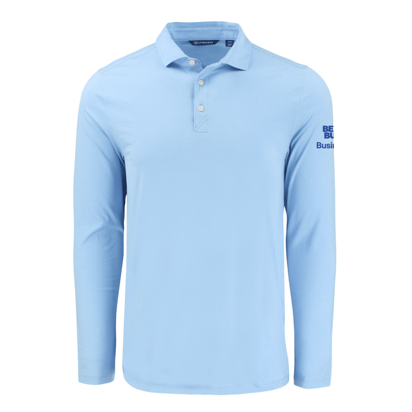 Polo à manches longues pour homme Cutter & Buck Coastline Epic Comfort en tissu recyclé