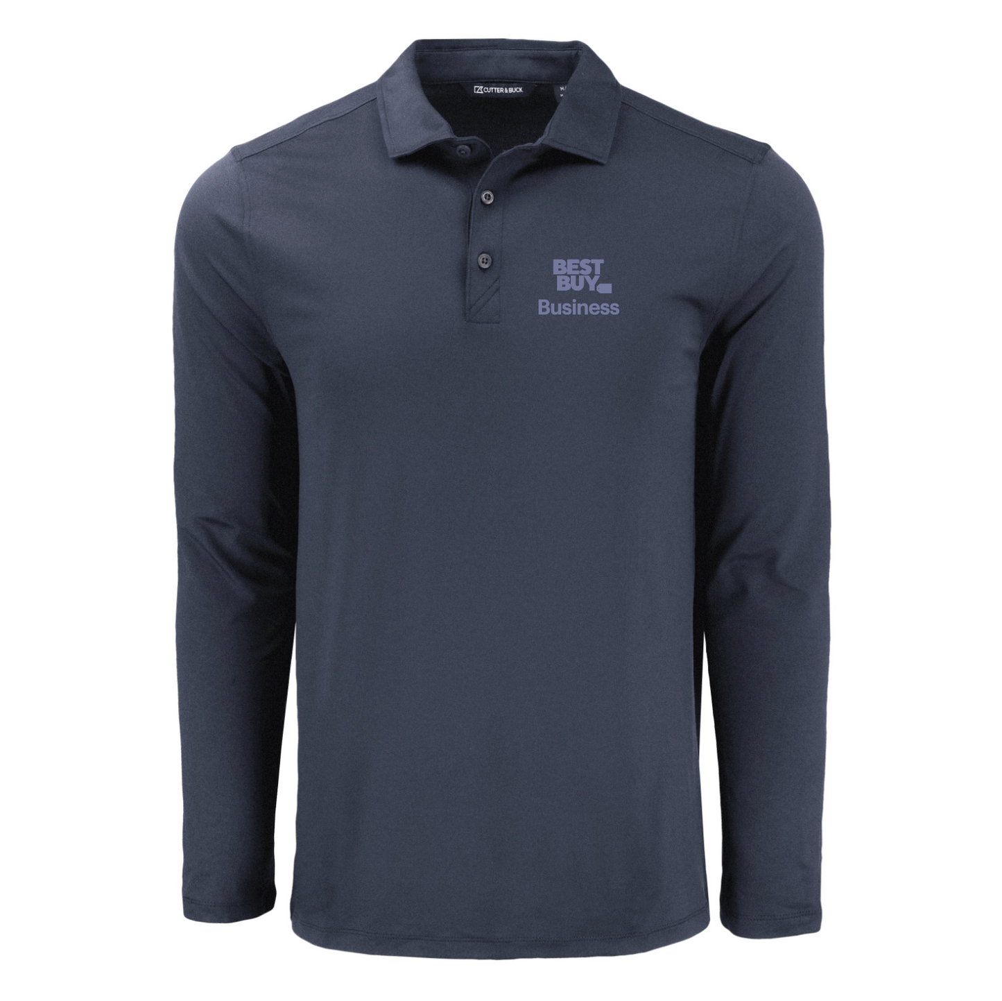 Polo à manches longues pour homme Cutter & Buck Coastline Epic Comfort en tissu recyclé