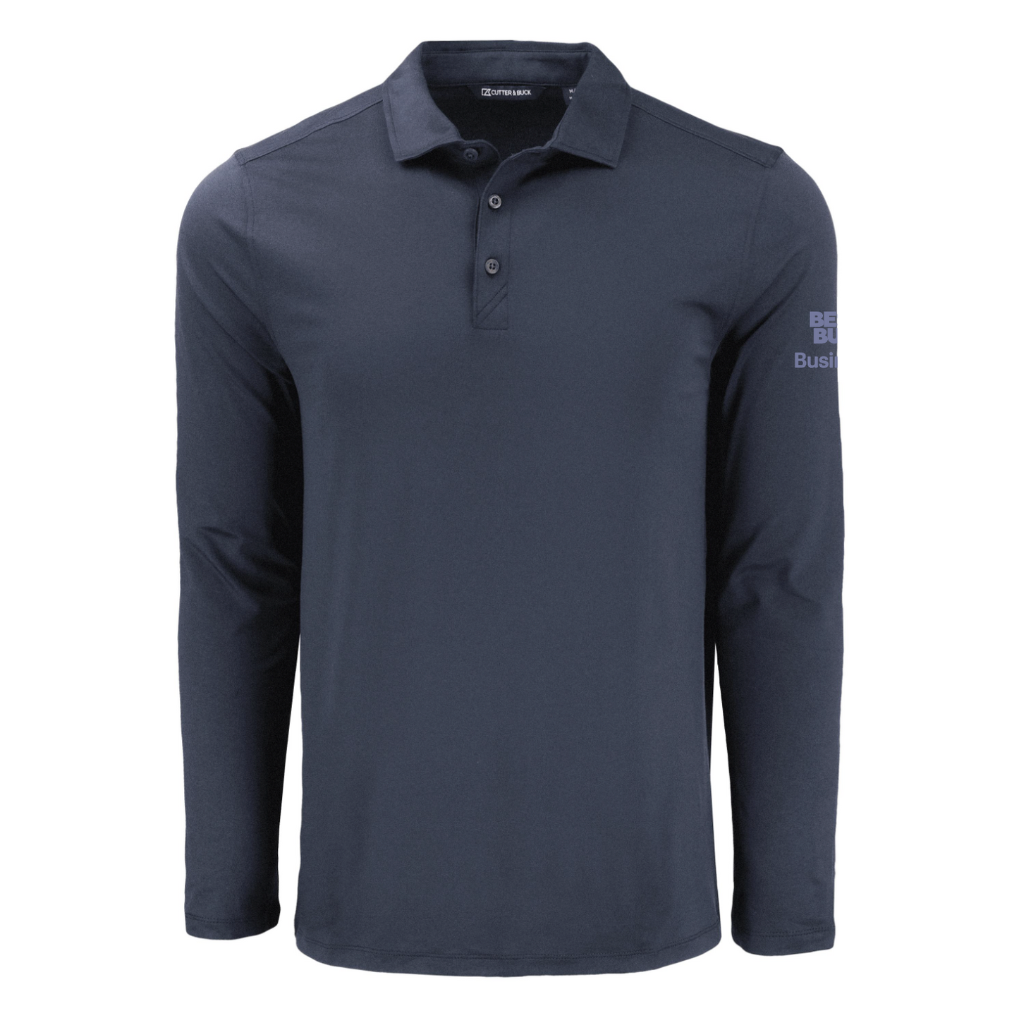 Polo à manches longues pour homme Cutter & Buck Coastline Epic Comfort en tissu recyclé