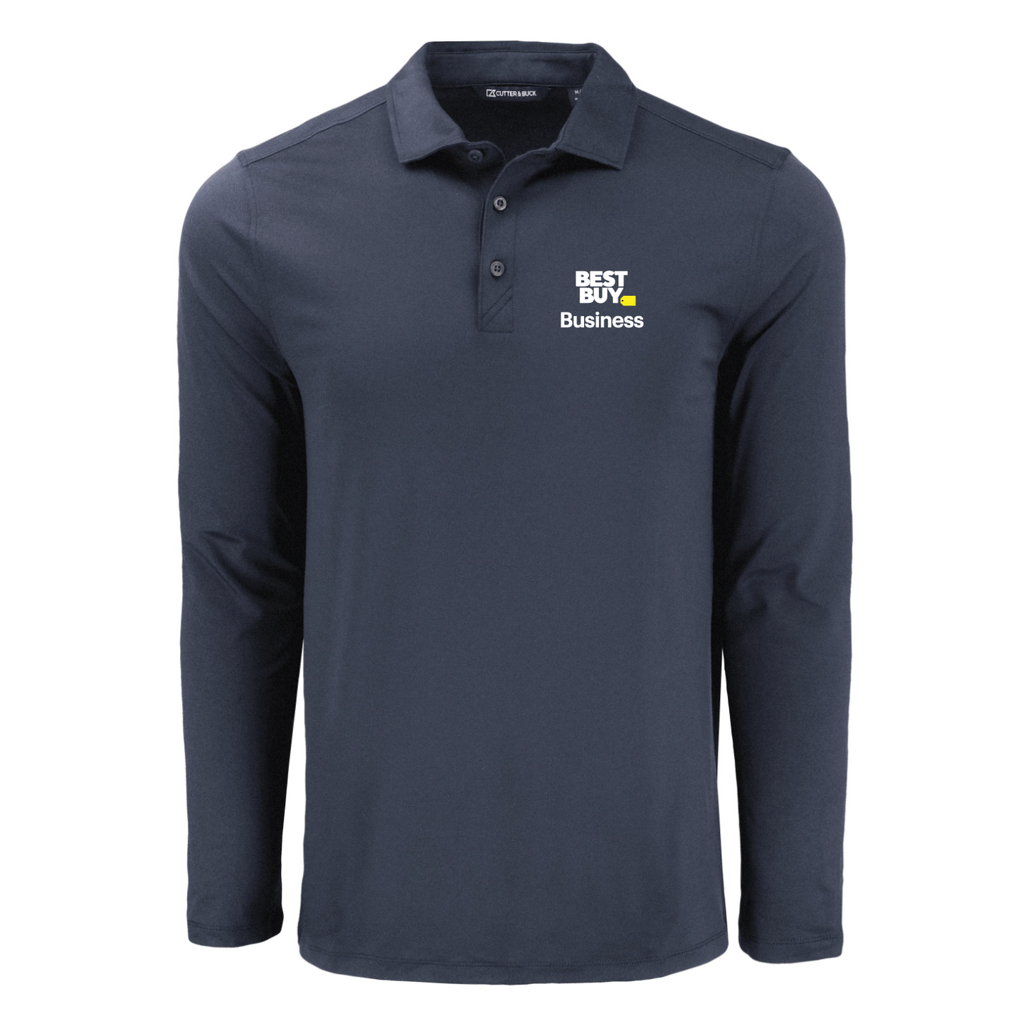 Polo à manches longues pour homme Cutter & Buck Coastline Epic Comfort en tissu recyclé