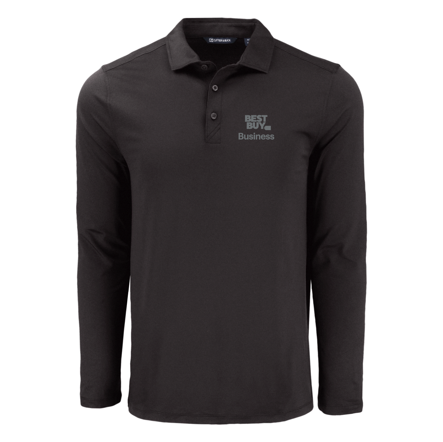 Polo à manches longues pour homme Cutter & Buck Coastline Epic Comfort en tissu recyclé