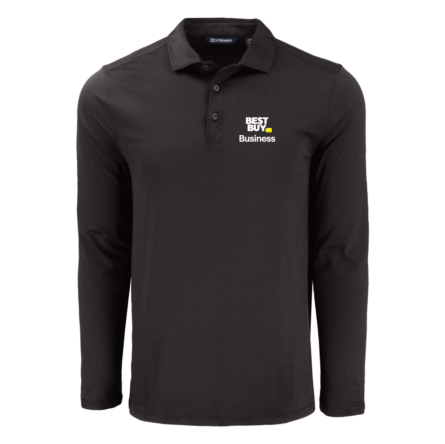 Polo à manches longues pour homme Cutter & Buck Coastline Epic Comfort en tissu recyclé