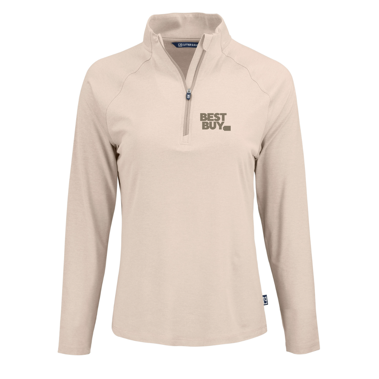 Pull à col zippé Cutter & Buck Coastline Epic Comfort en tissu recyclé pour femme