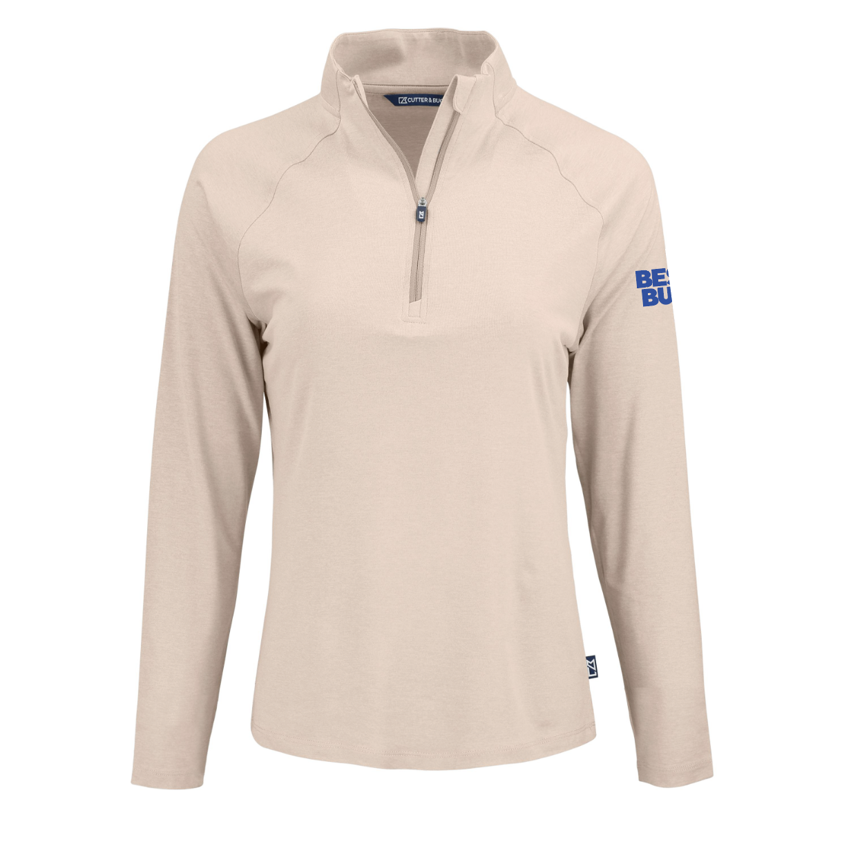 Pull à col zippé Cutter & Buck Coastline Epic Comfort en tissu recyclé pour femme